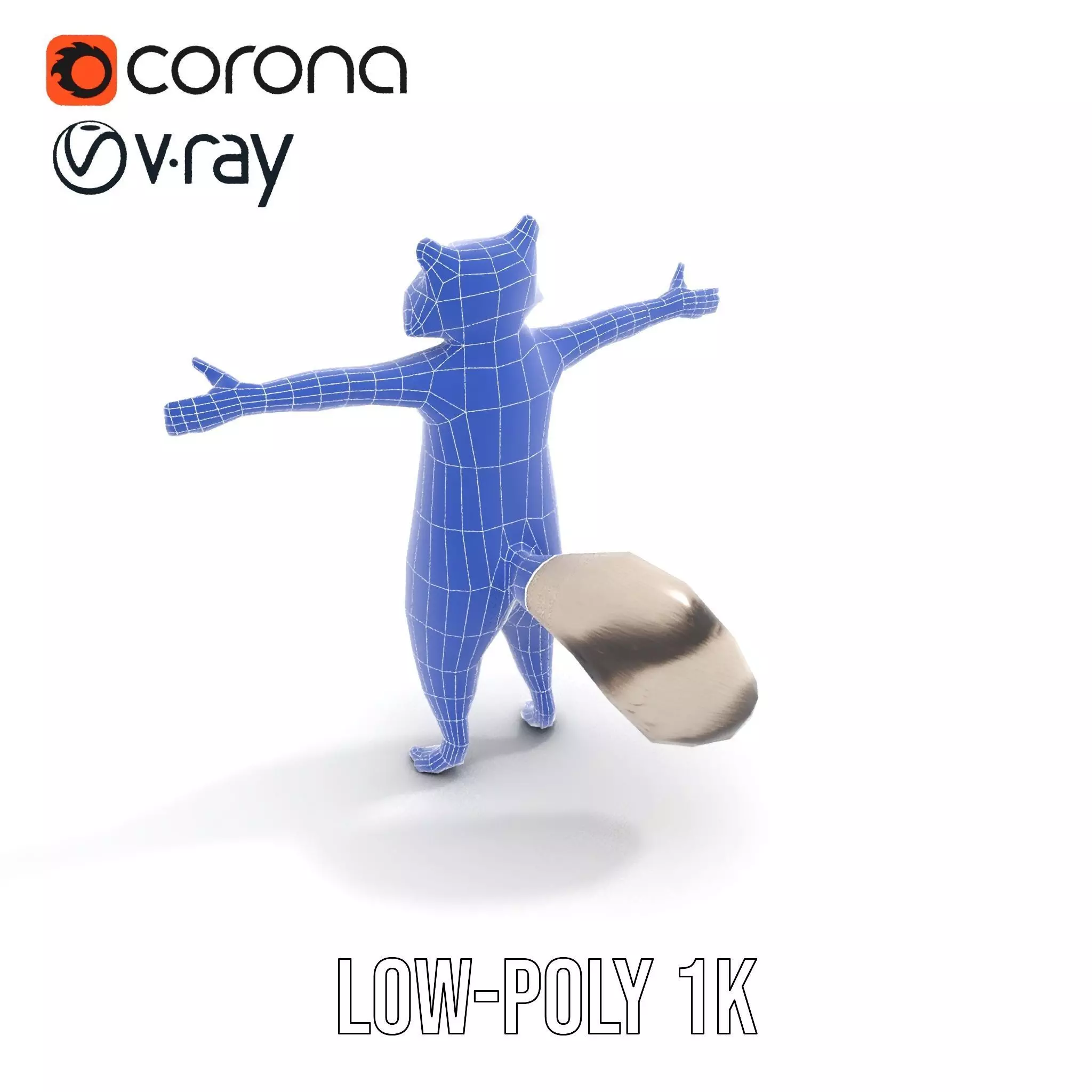 Lifelike Raccoon model pack Low-poly 3D model_26