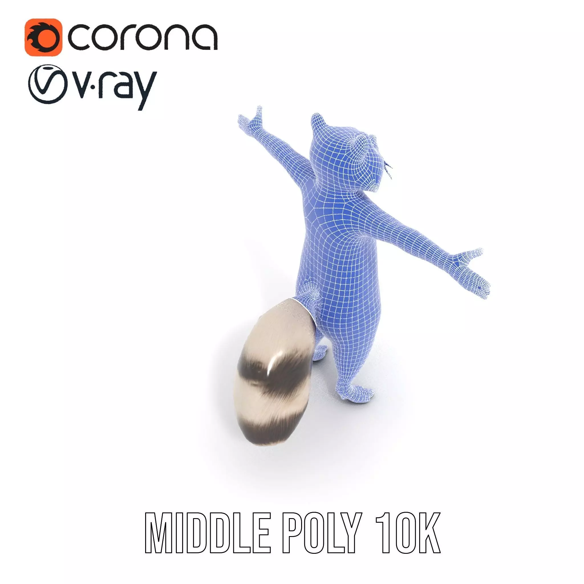 Lifelike Raccoon model pack Low-poly 3D model_14