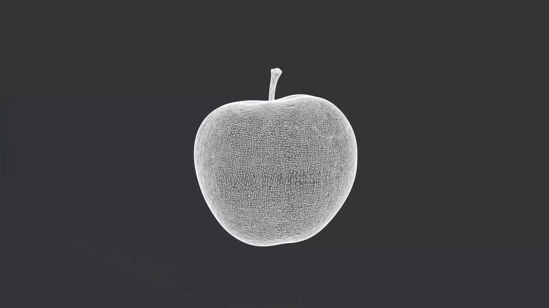 A Green Apple 3D model_3