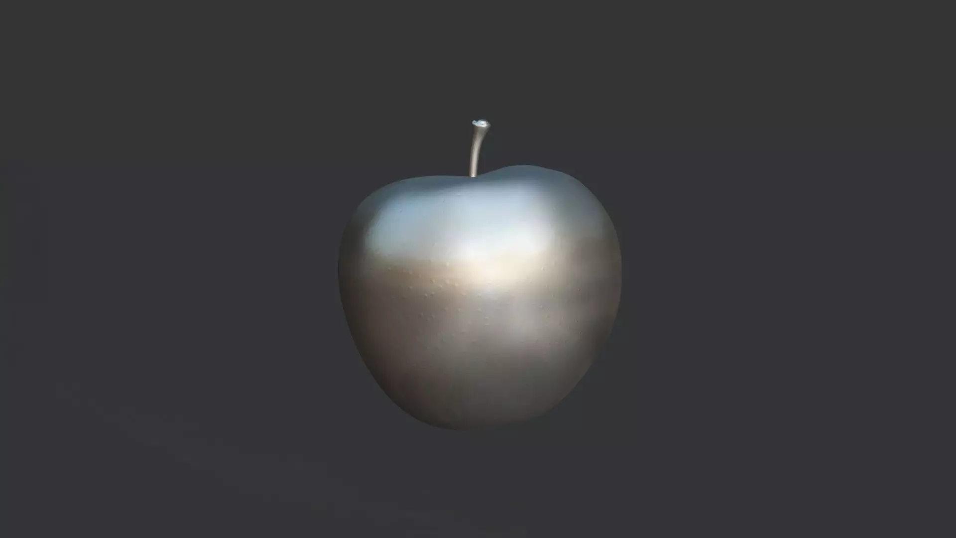A Green Apple 3D model_2