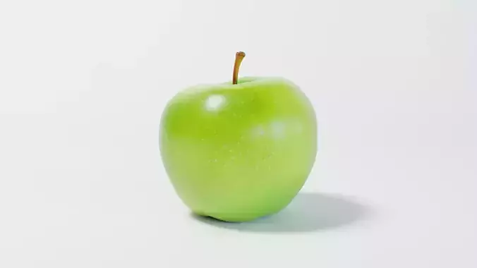 A Green Apple 3D model