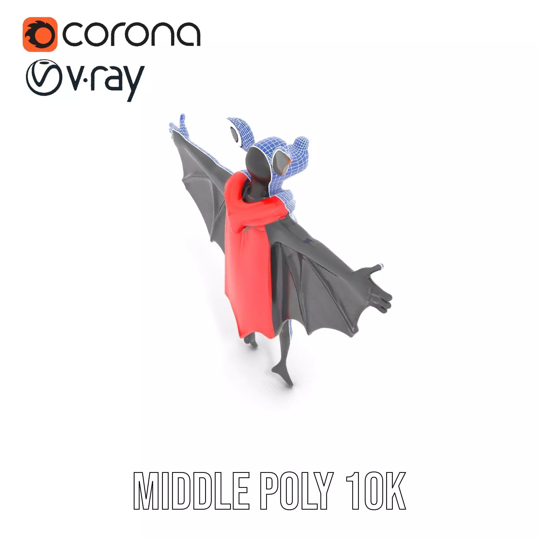 Vampire Bat Hero model pack Low-poly 3D model_27