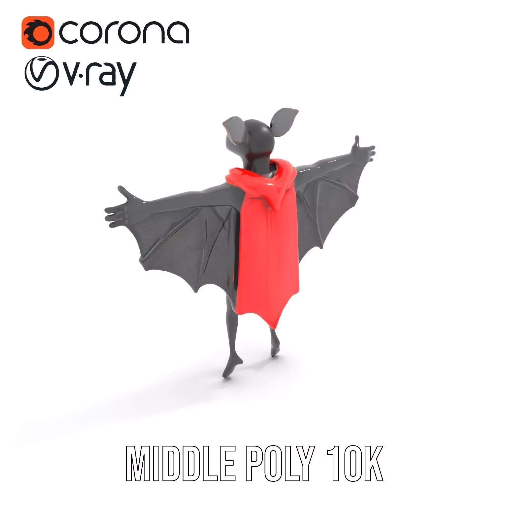 Vampire Bat Hero model pack Low-poly 3D model_6
