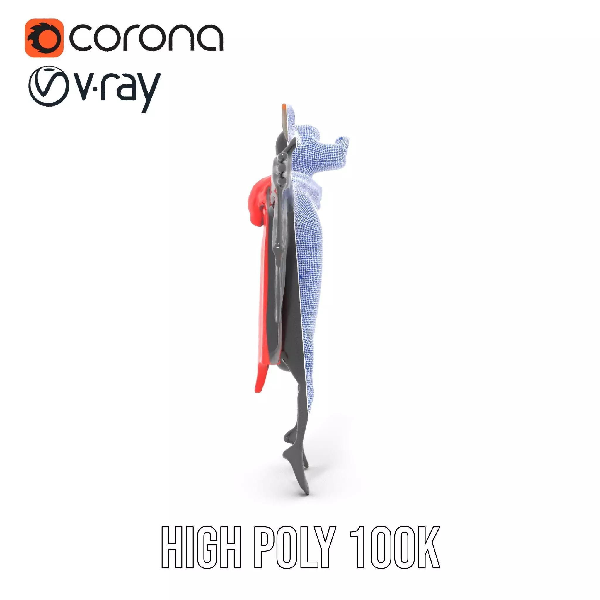 Vampire Bat Hero model pack Low-poly 3D model_34