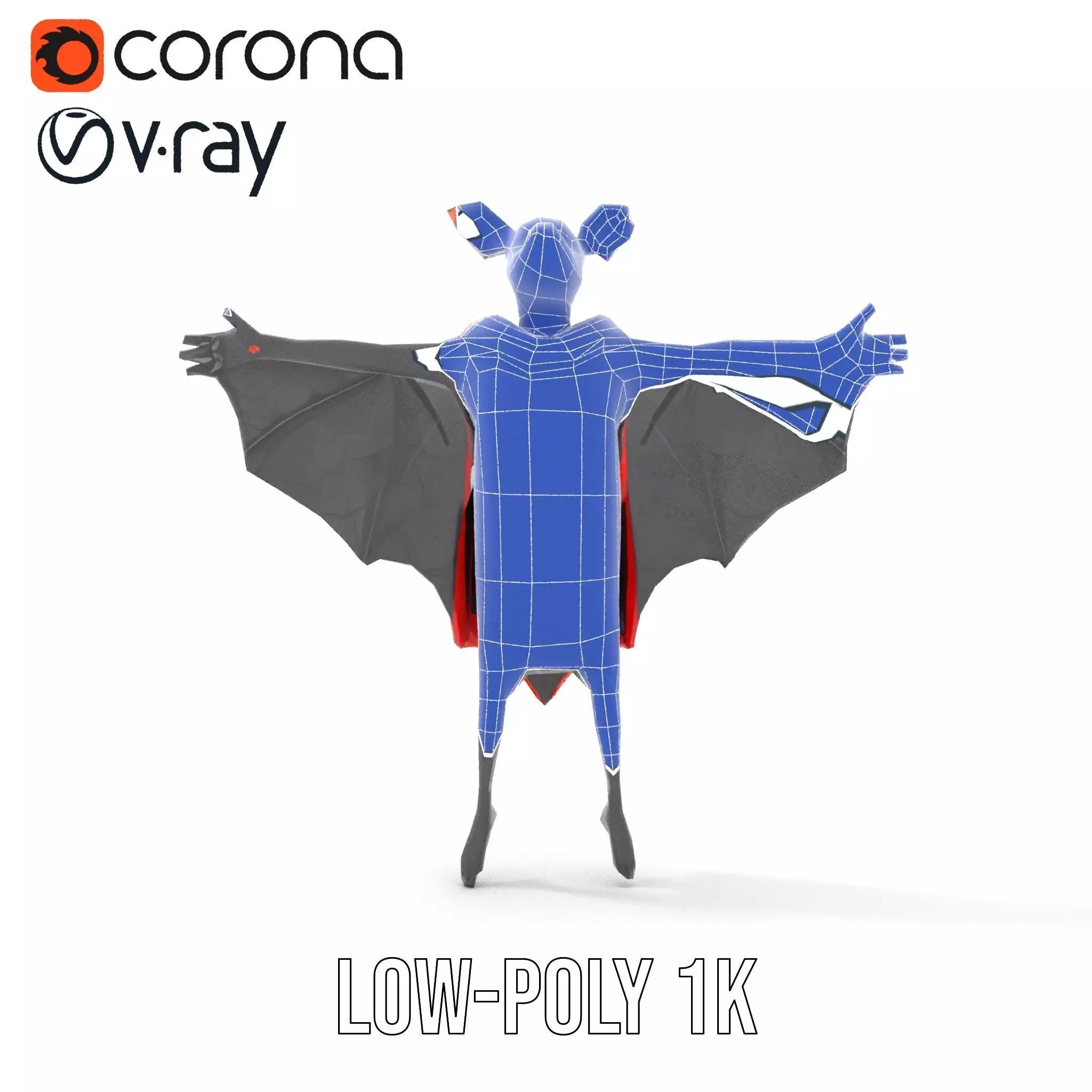 Vampire Bat Hero model pack Low-poly 3D model_20