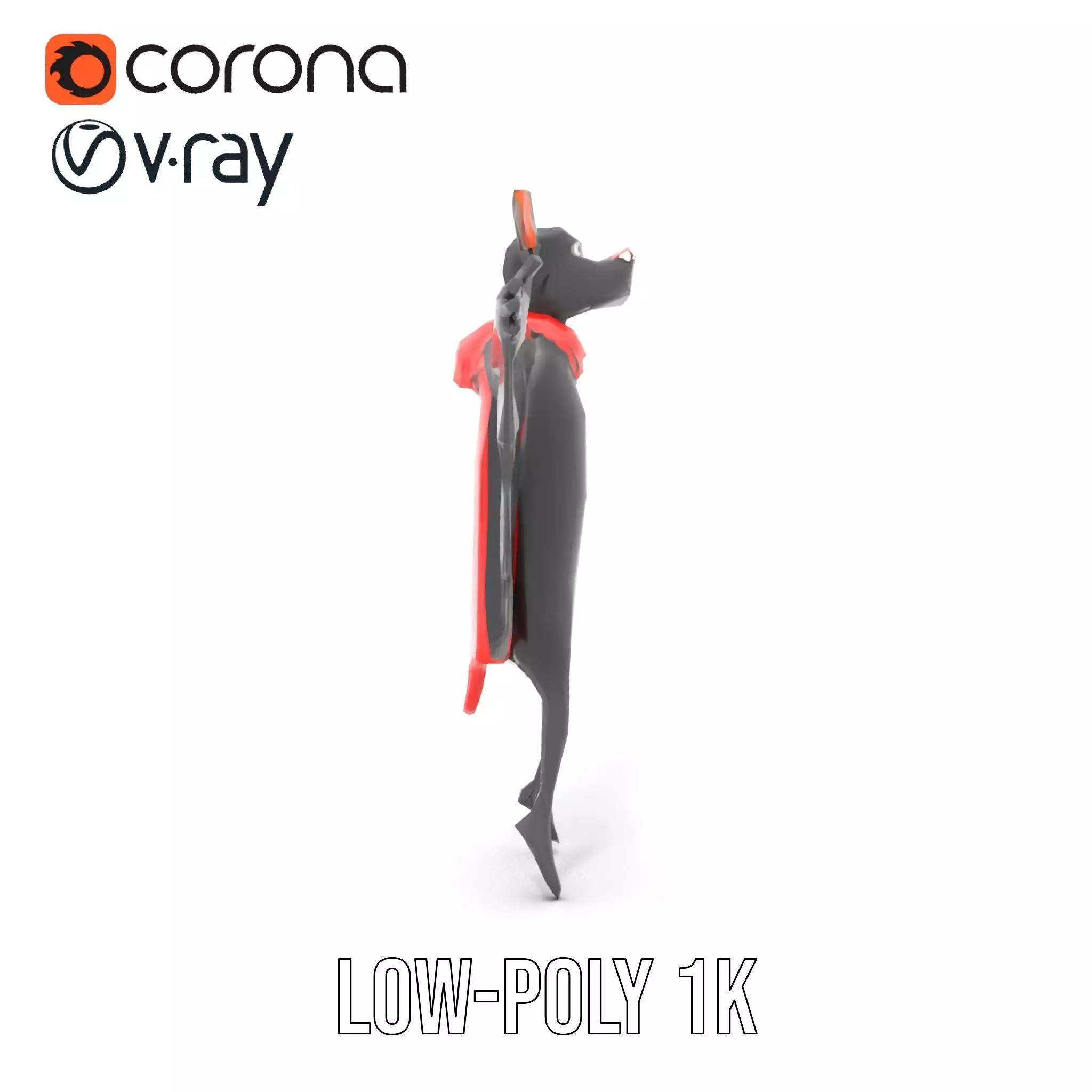 Vampire Bat Hero model pack Low-poly 3D model_31