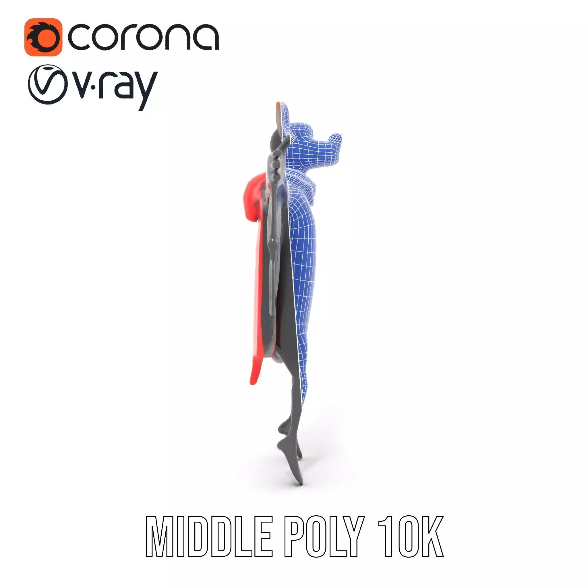 Vampire Bat Hero model pack Low-poly 3D model_30