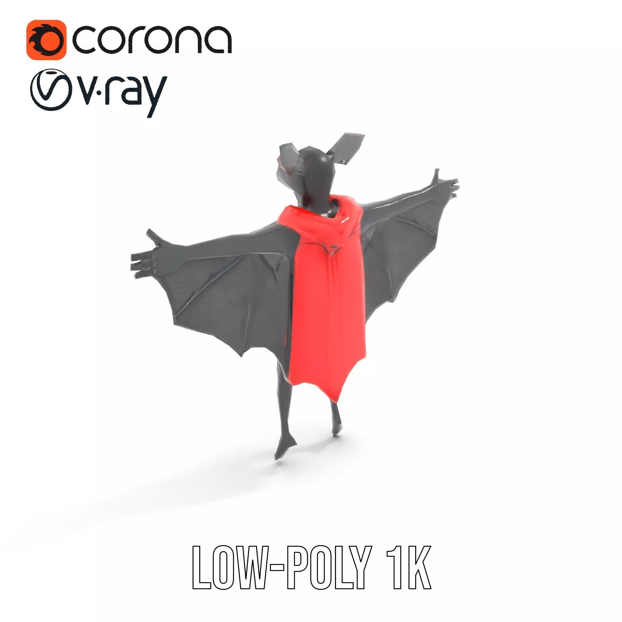 Vampire Bat Hero model pack Low-poly 3D model_10