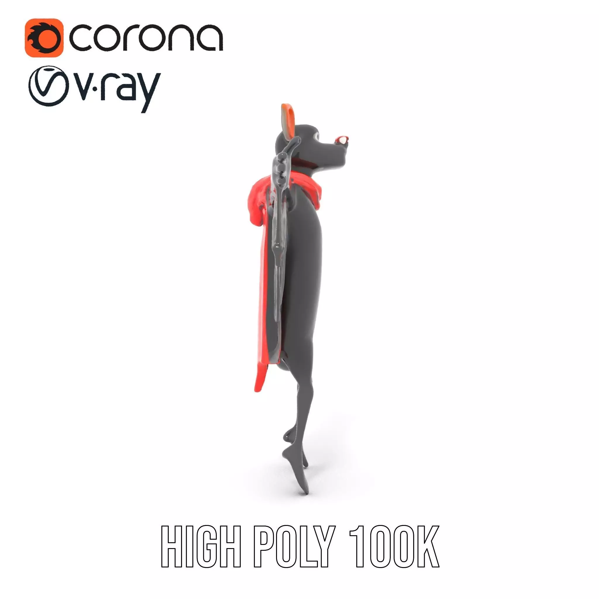 Vampire Bat Hero model pack Low-poly 3D model_26