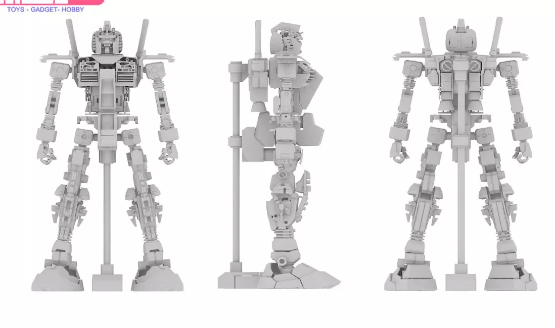 Original Gundam movable splicing version RX-78 3D printing file 3D print model_1