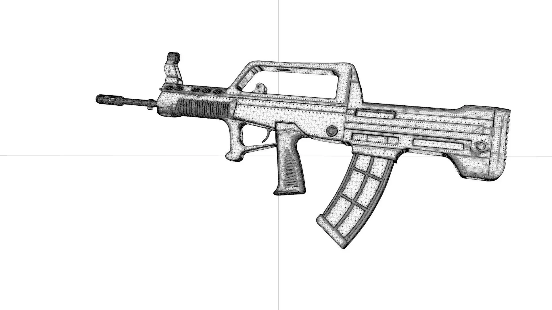 Assault Rifle QBZ-95 3D model_4