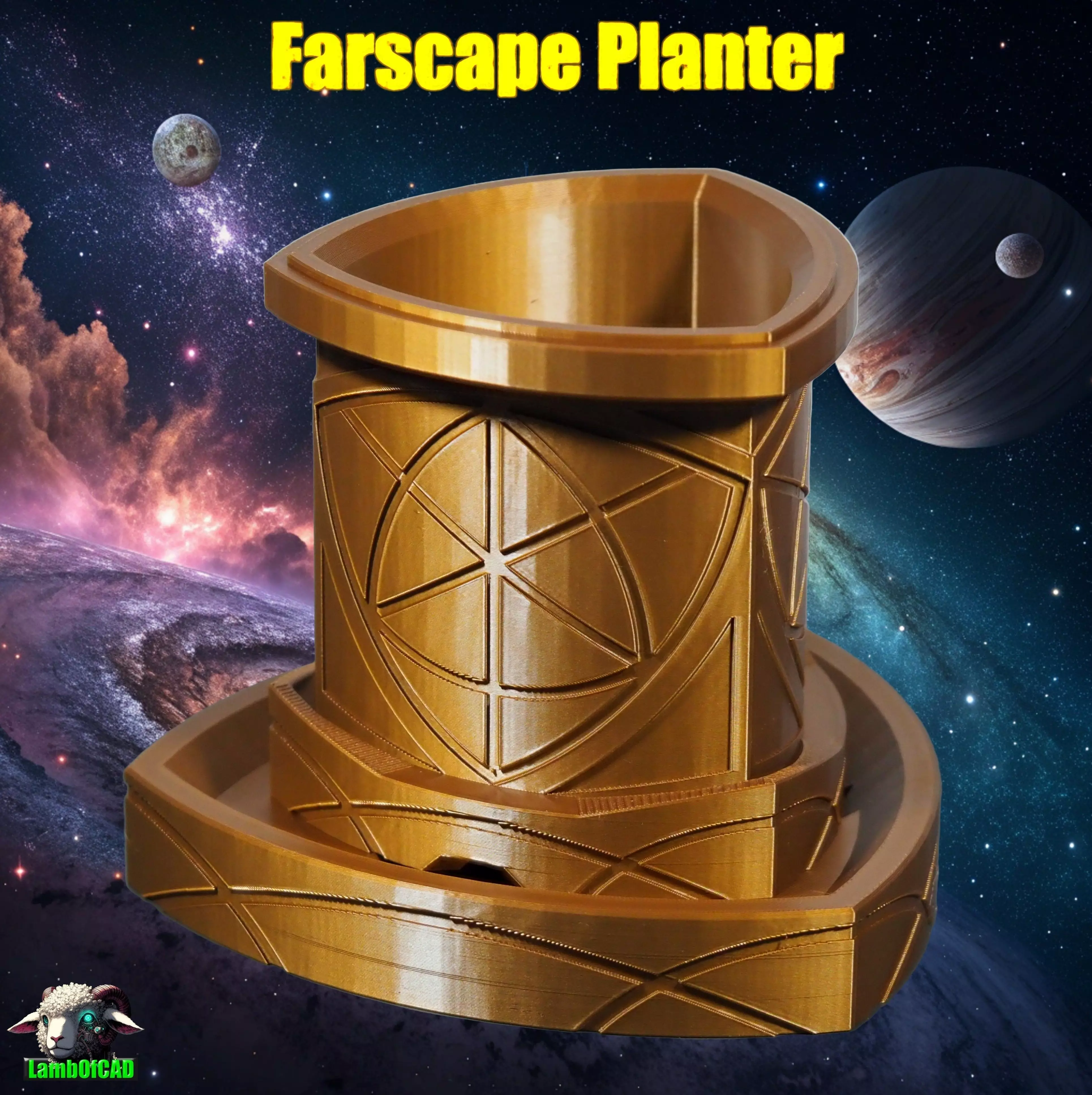 Farscape Planter 3d Print Model Free 3D print model