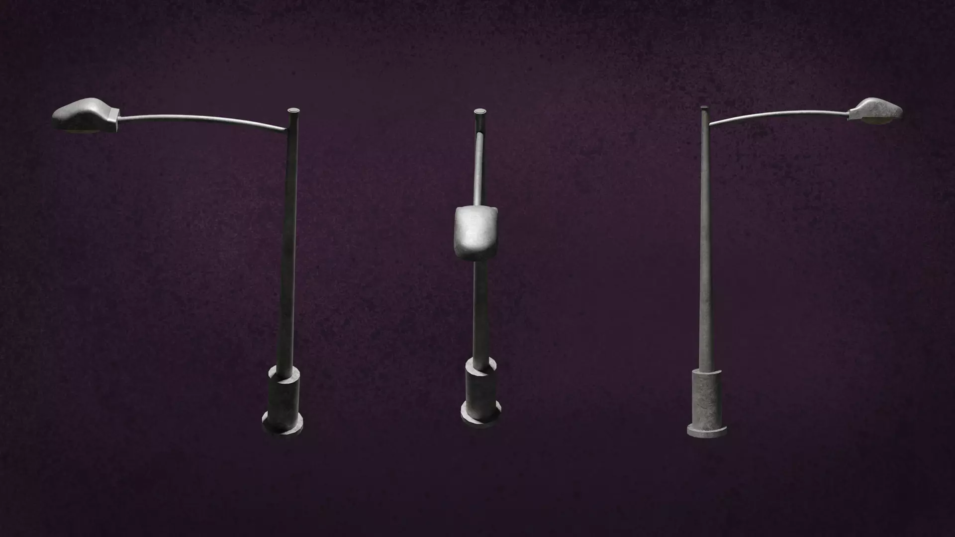 Lamp Street LightPost Series ModernUrbanLux LT1 N3 3D model_1