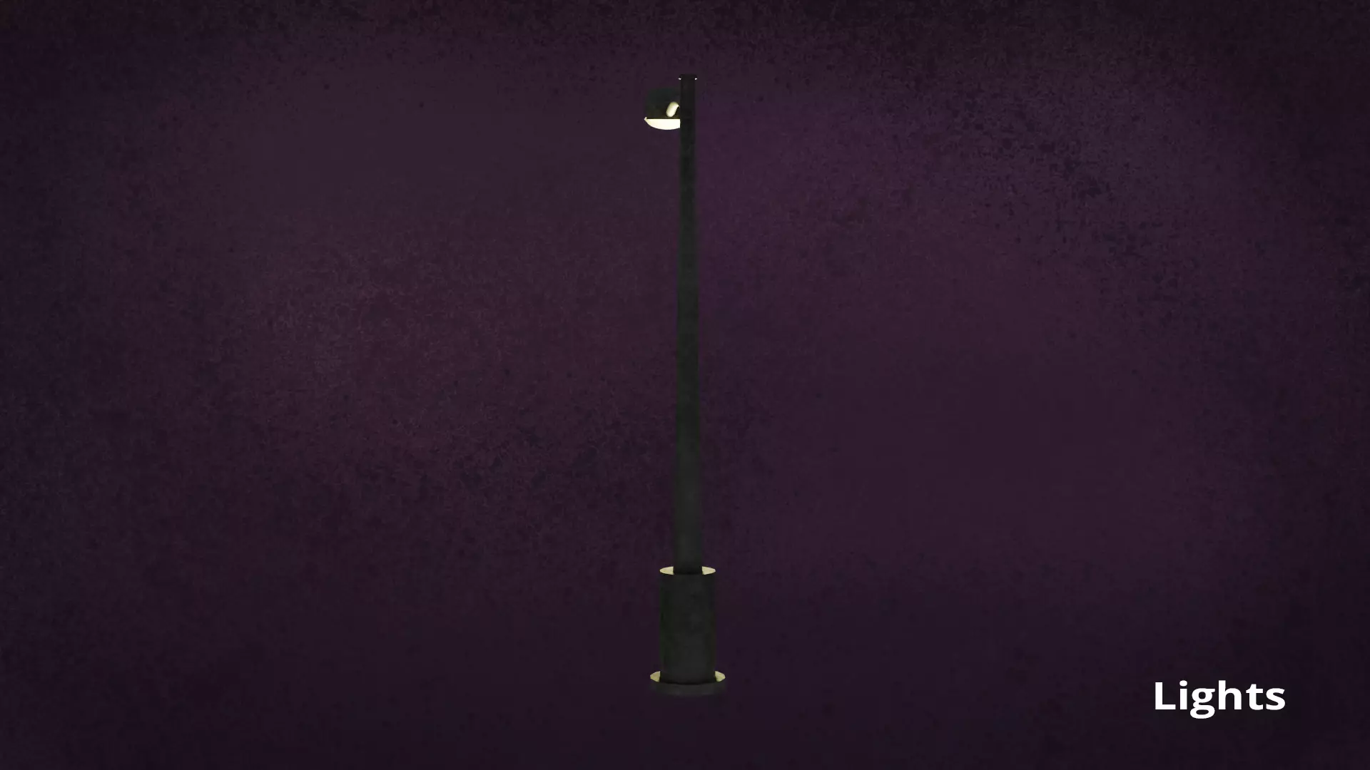 Lamp Street LightPost Series ModernUrbanLux LT1 N3 3D model_5