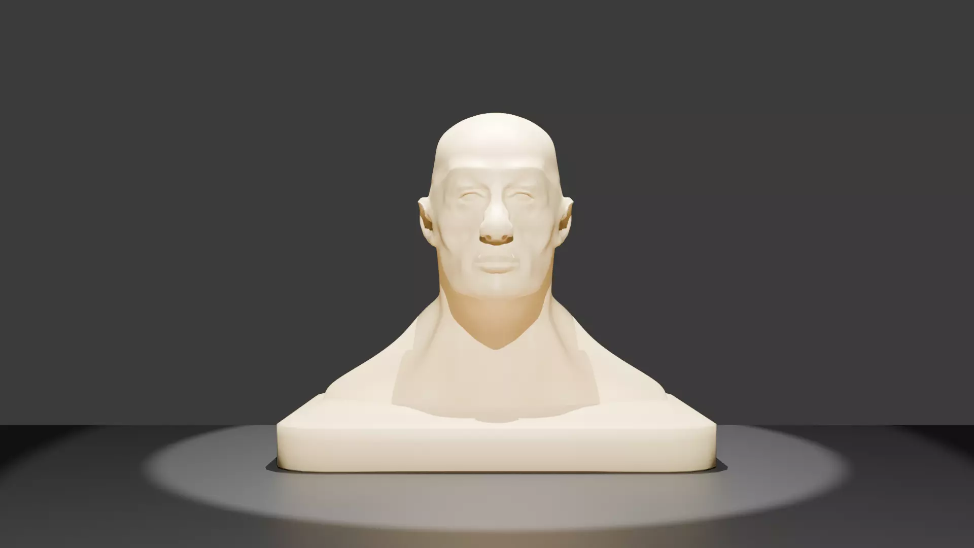 Artistic Human Head Bust 3D print model_0