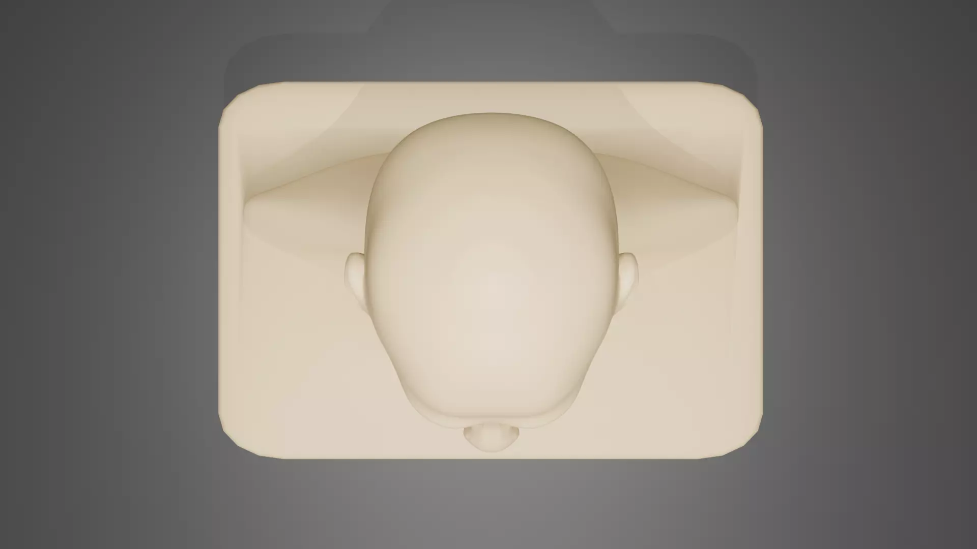 Artistic Human Head Bust 3D print model_4