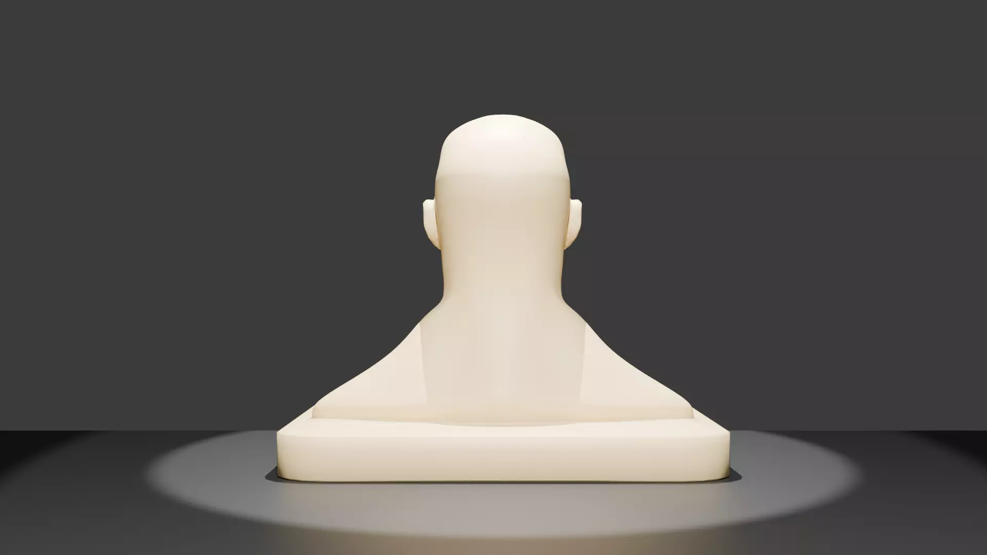 Artistic Human Head Bust 3D print model_1