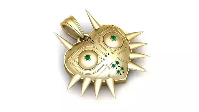 Majora Mask Inspired Pendant  3D Printable  Model