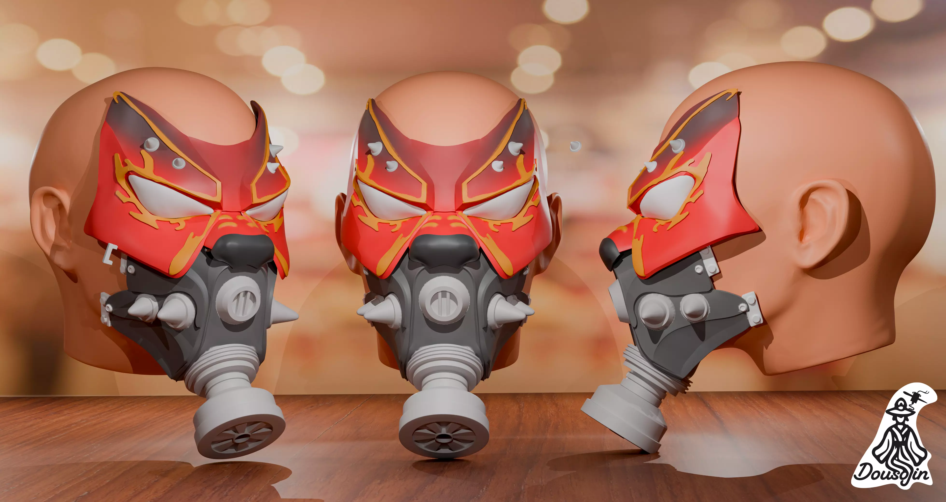 Hellfire Mask Rudo Gachiakuta 3D print model_2