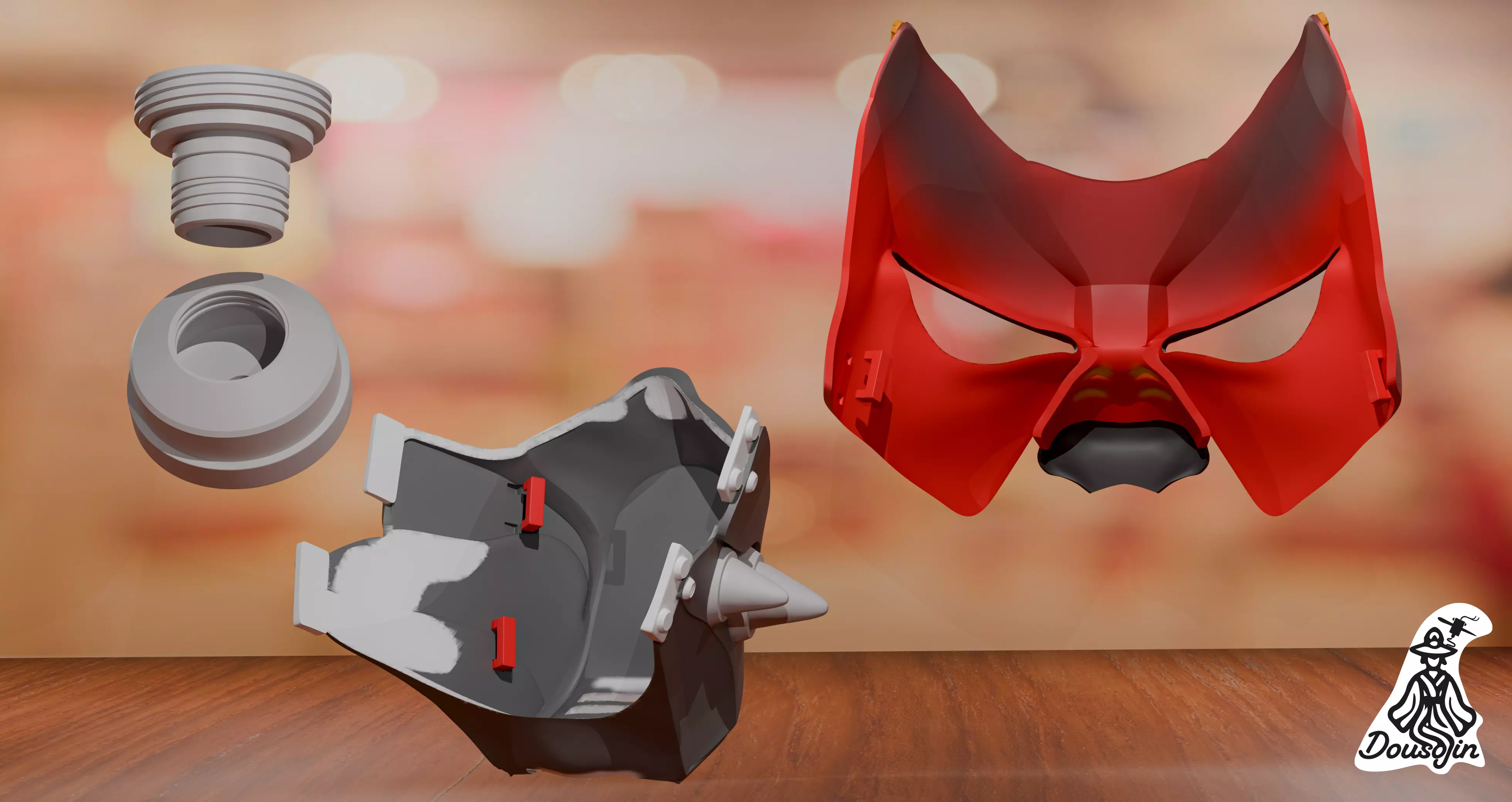 Hellfire Mask Rudo Gachiakuta 3D print model_1