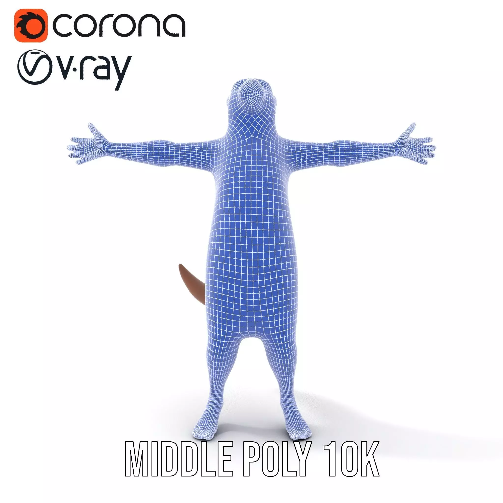 Charming Otter Character model pack Low-poly 3D model_25