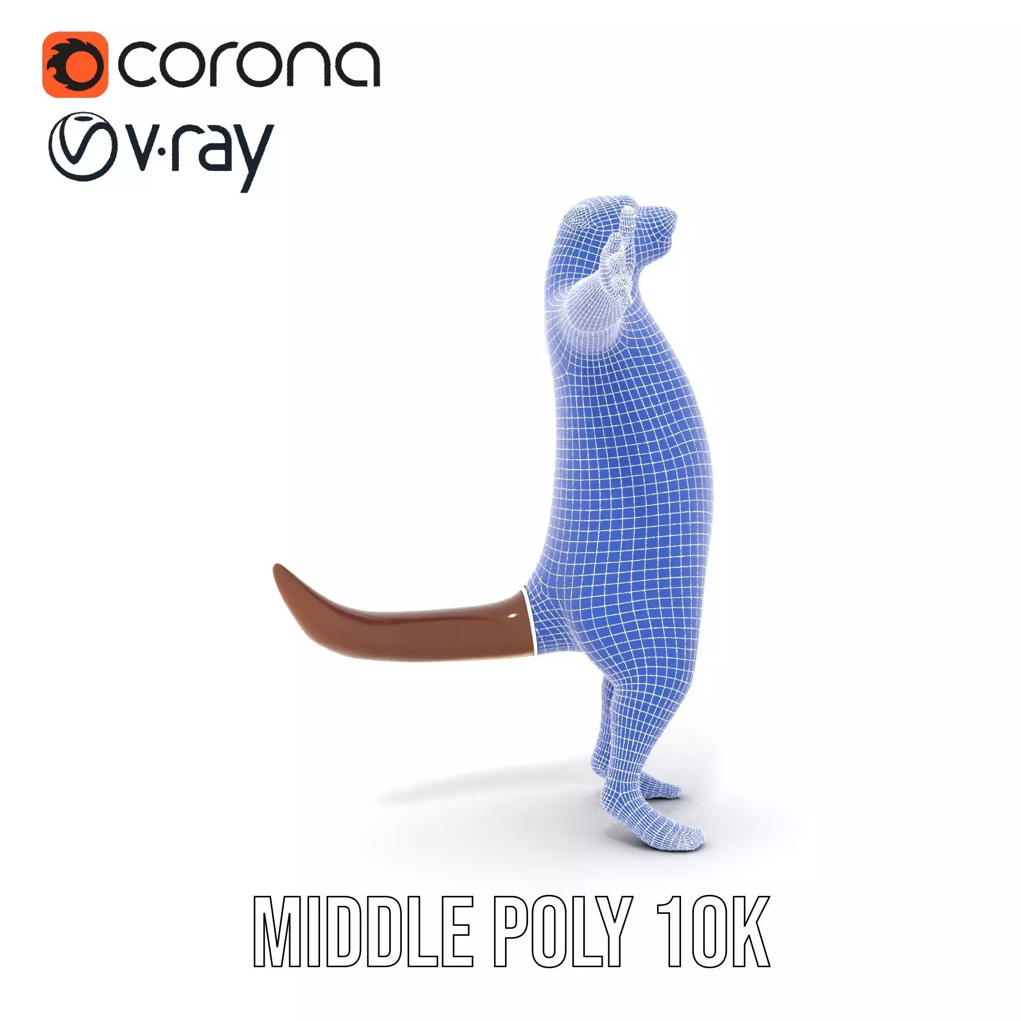 Charming Otter Character model pack Low-poly 3D model_30