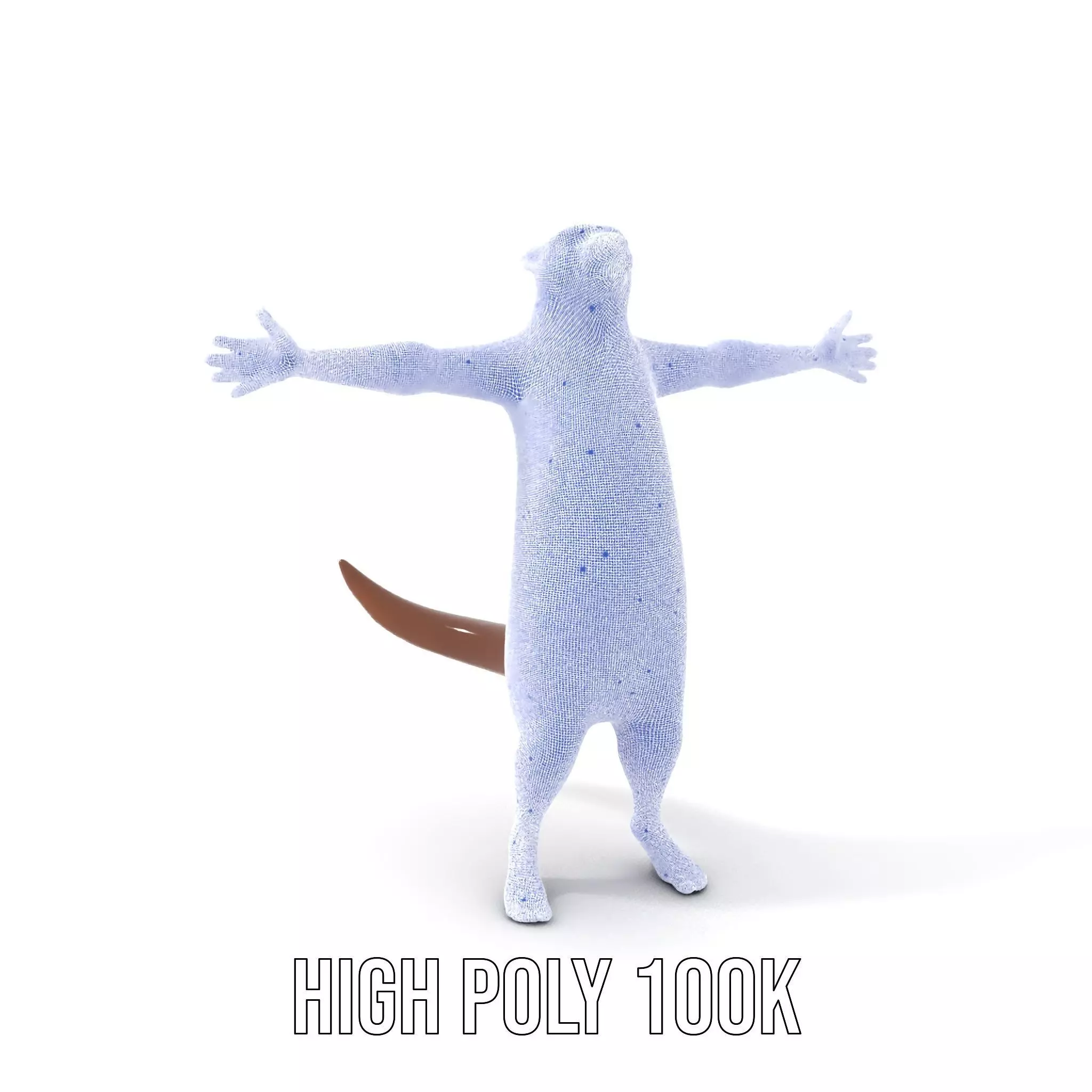 Charming Otter Character model pack Low-poly 3D model_5