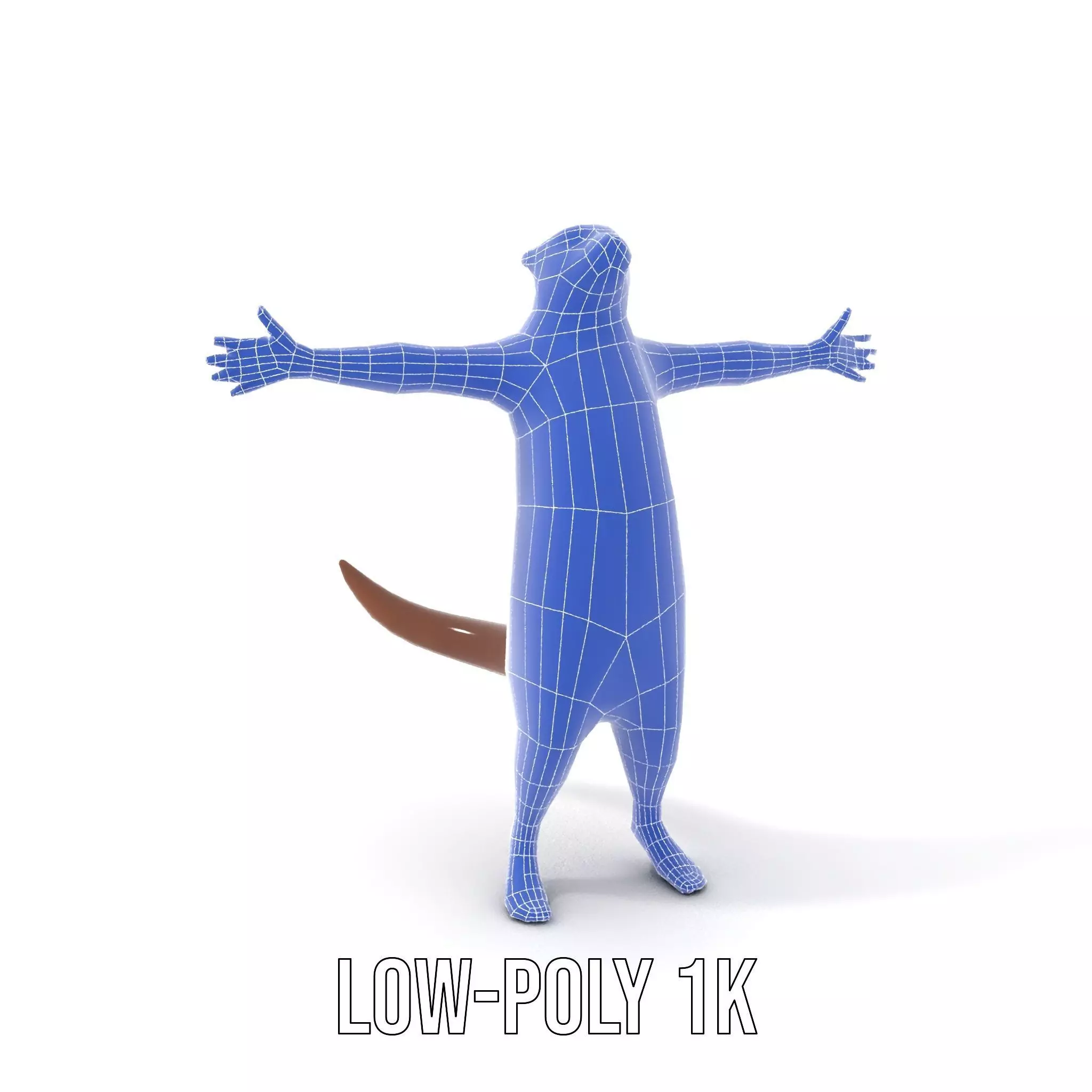 Charming Otter Character model pack Low-poly 3D model_18