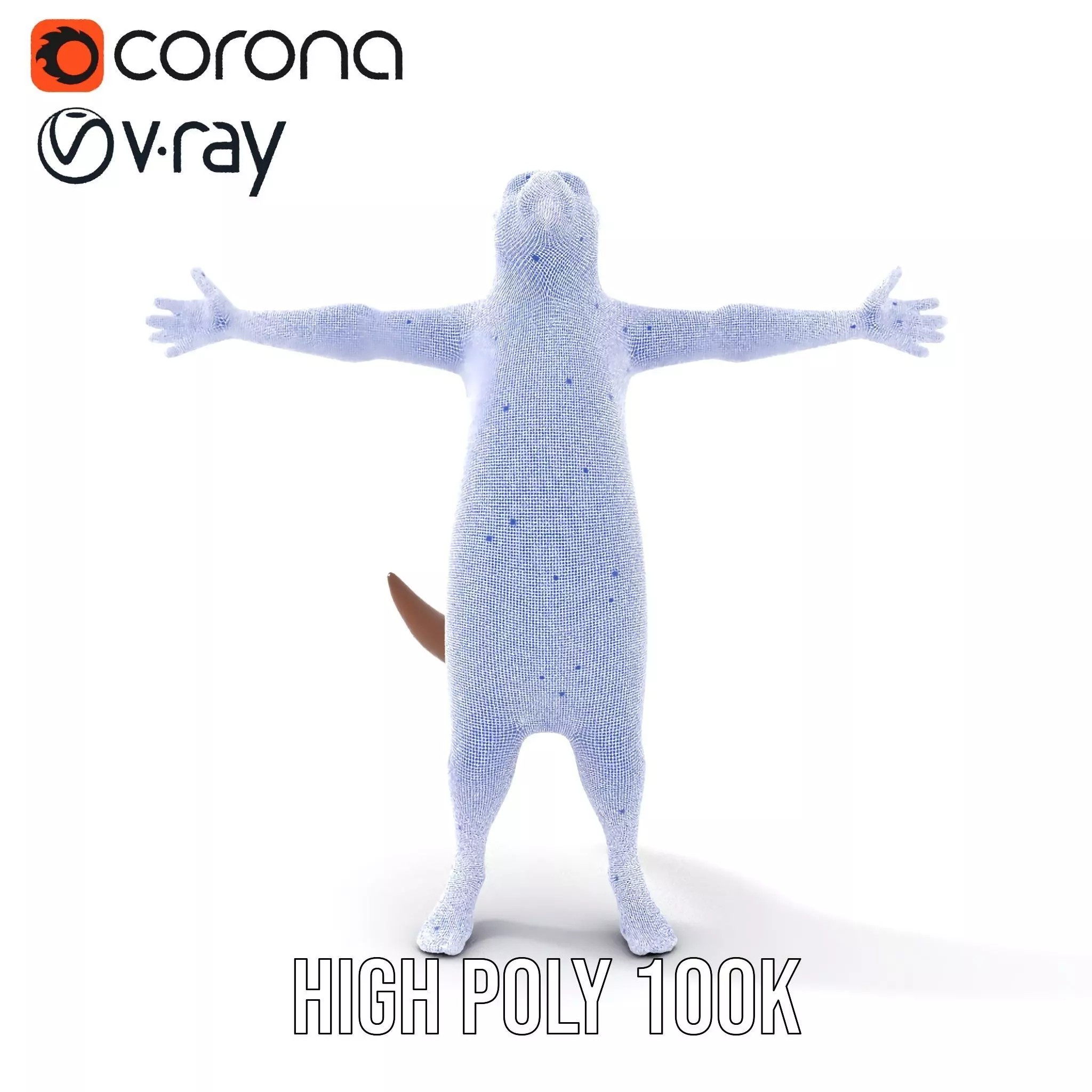 Charming Otter Character model pack Low-poly 3D model_29