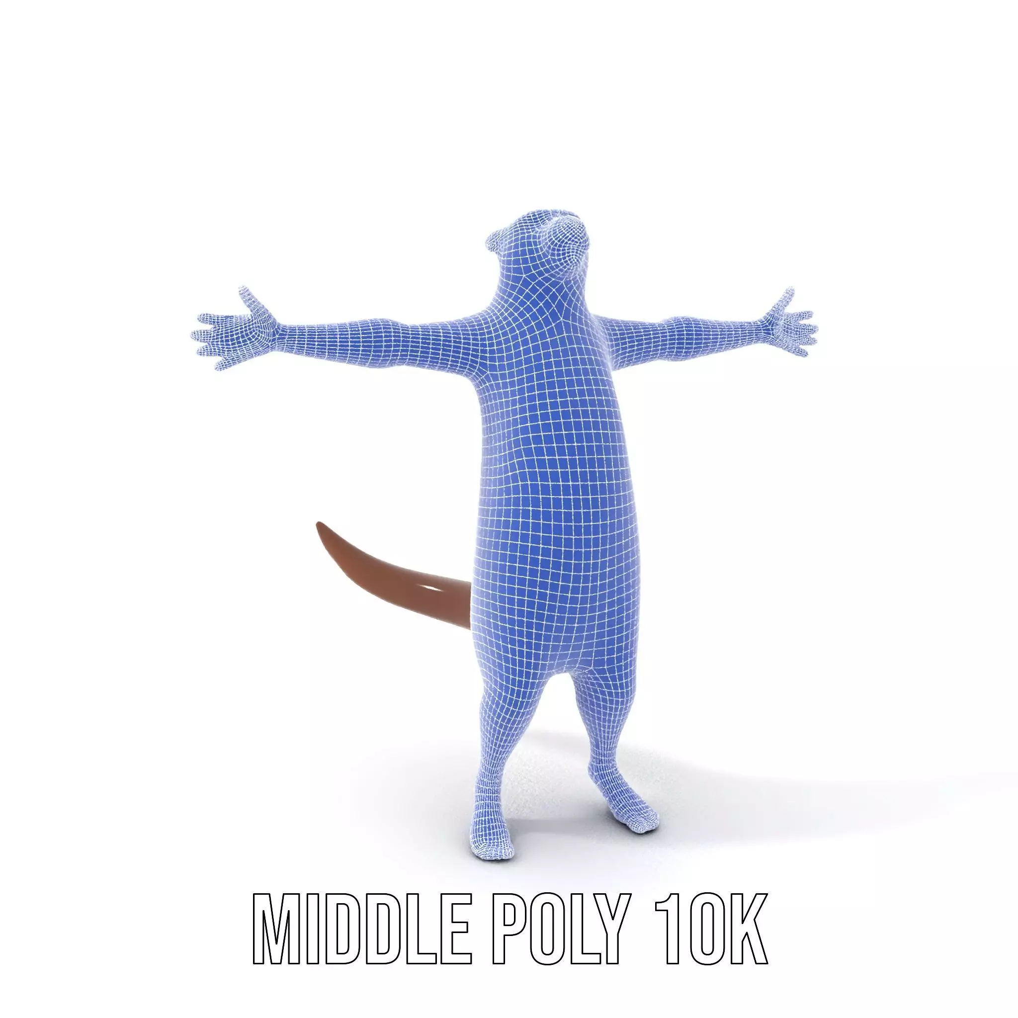 Charming Otter Character model pack Low-poly 3D model_7