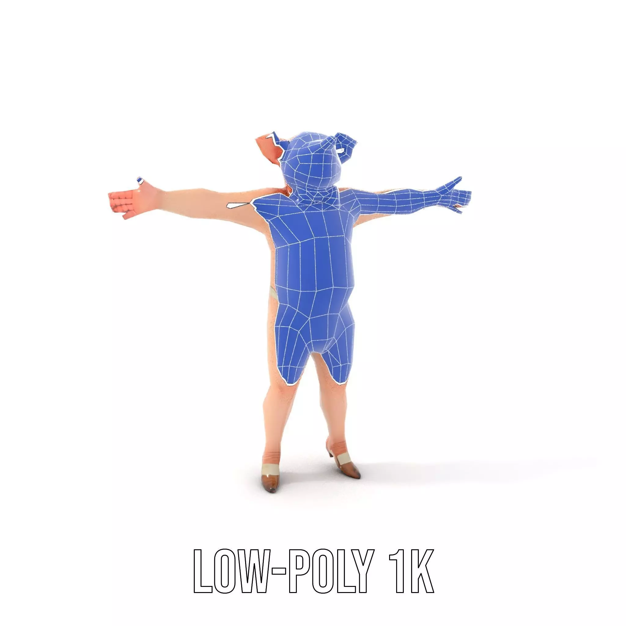 Playful Piggy Performer model pack Low-poly 3D model_31