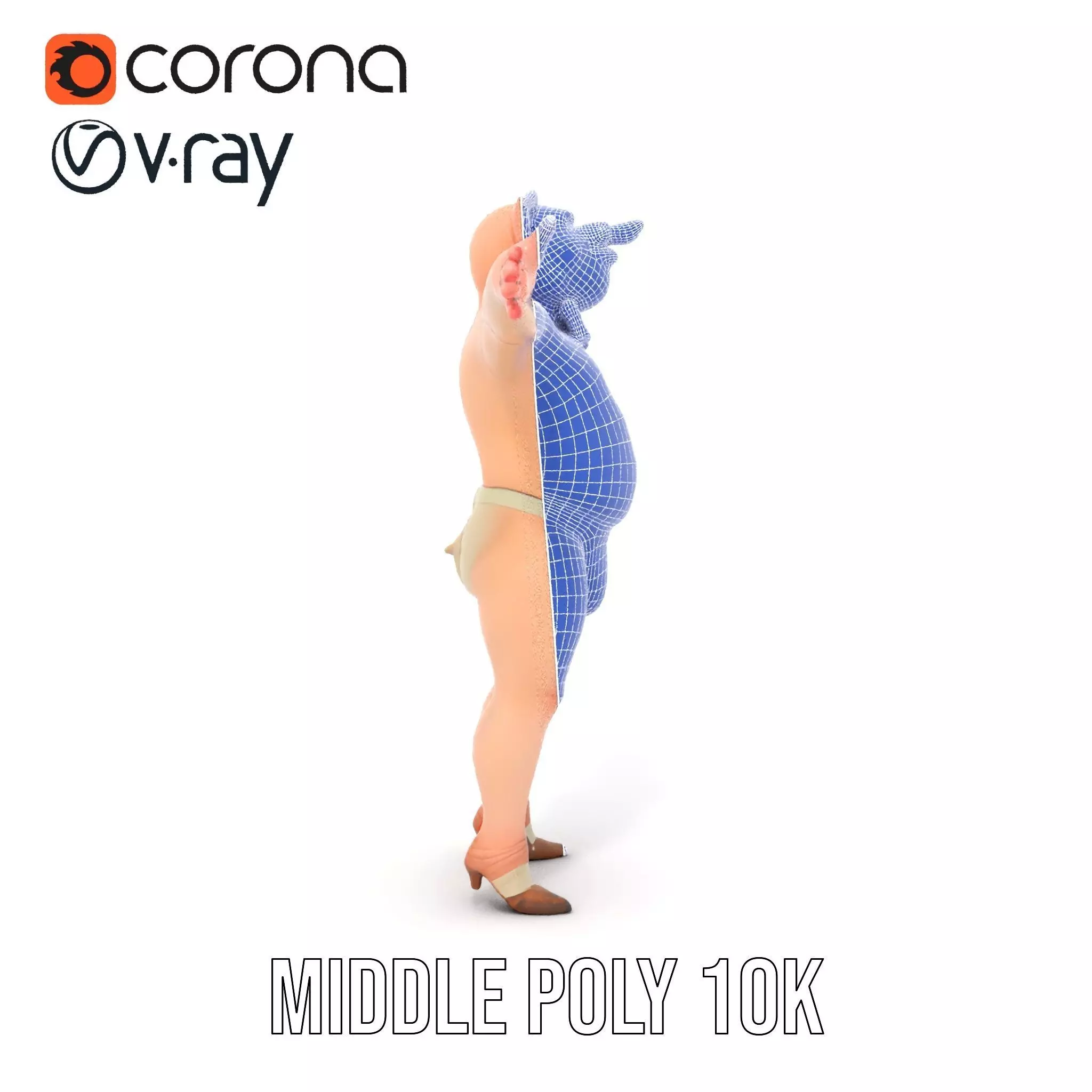 Playful Piggy Performer model pack Low-poly 3D model_30