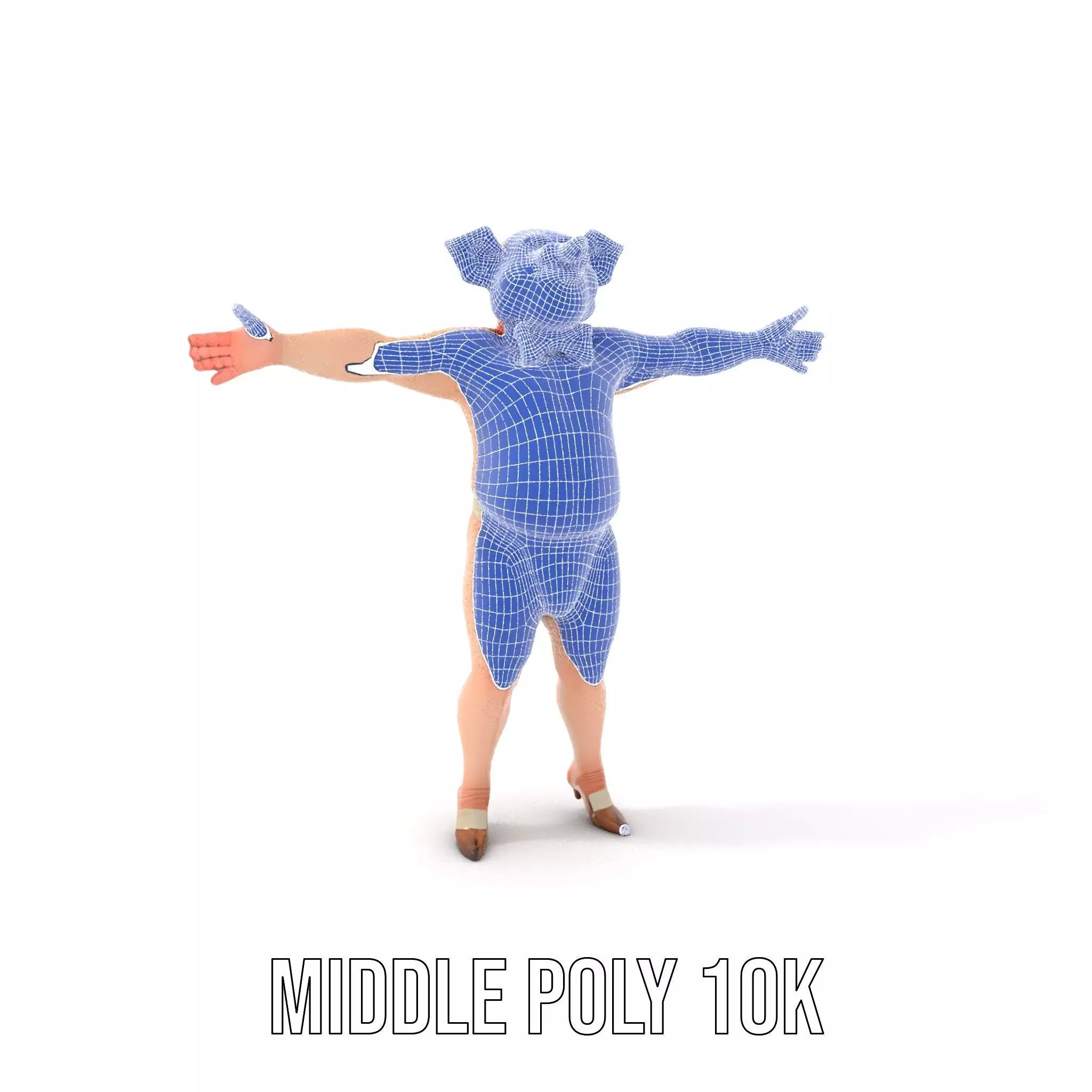 Playful Piggy Performer model pack Low-poly 3D model_6