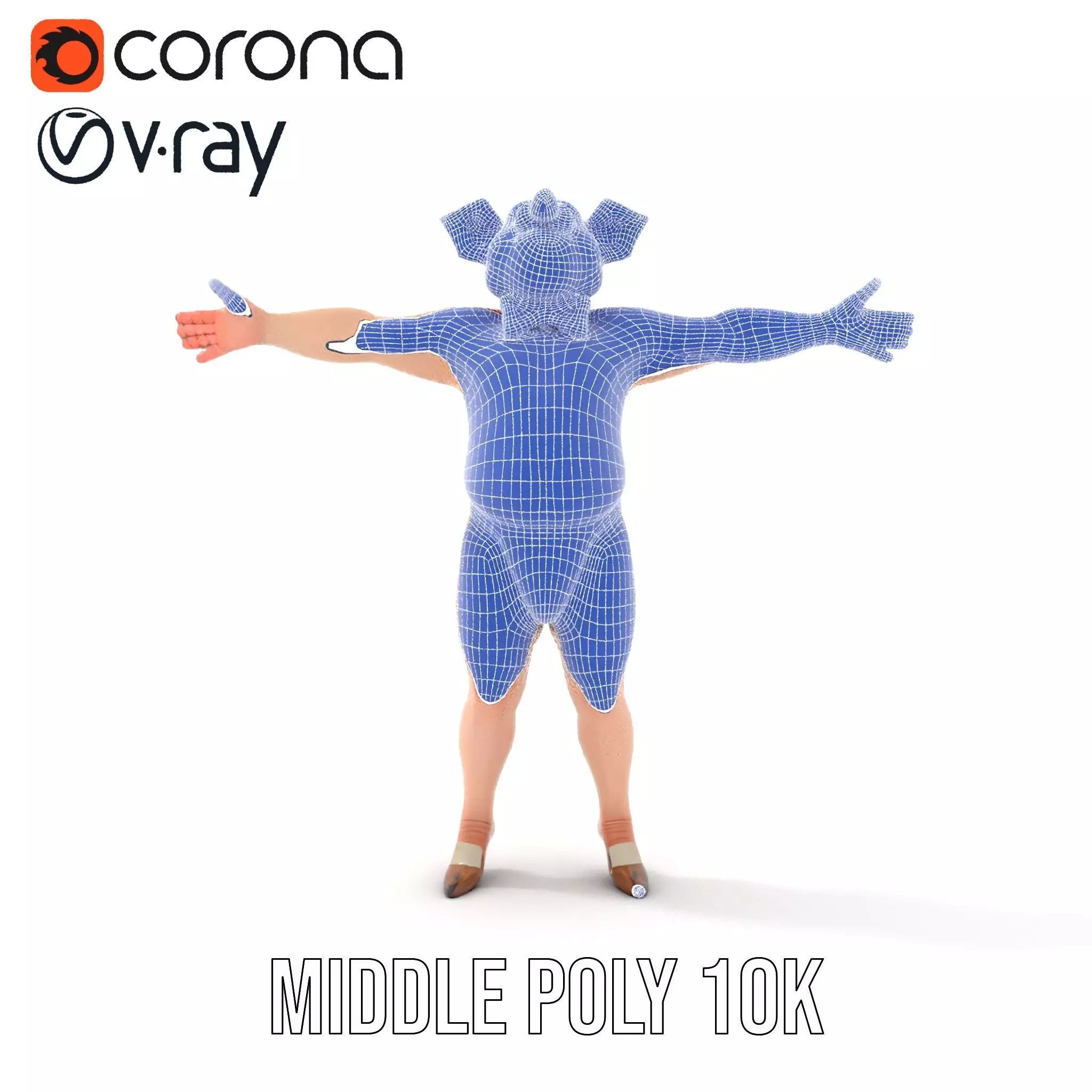 Playful Piggy Performer model pack Low-poly 3D model_24