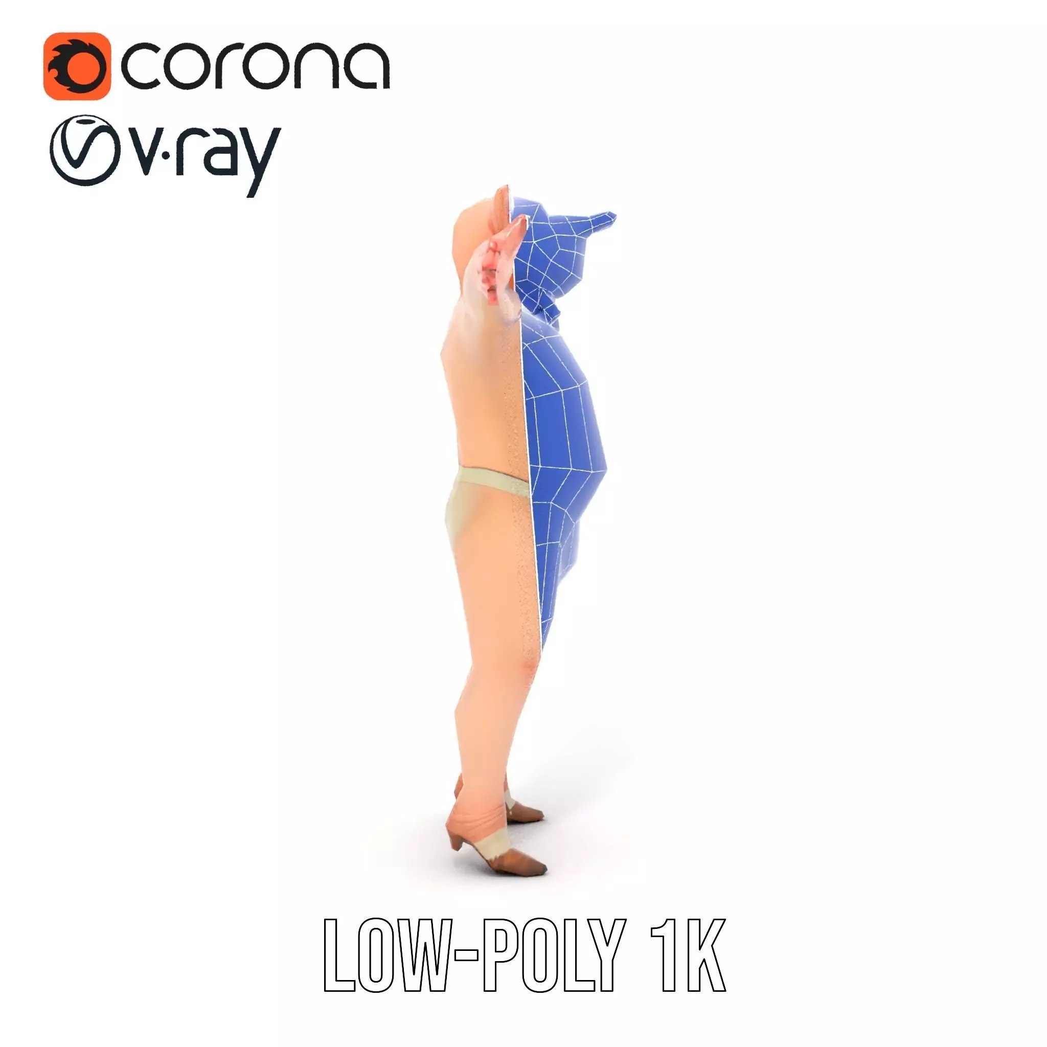 Playful Piggy Performer model pack Low-poly 3D model_20