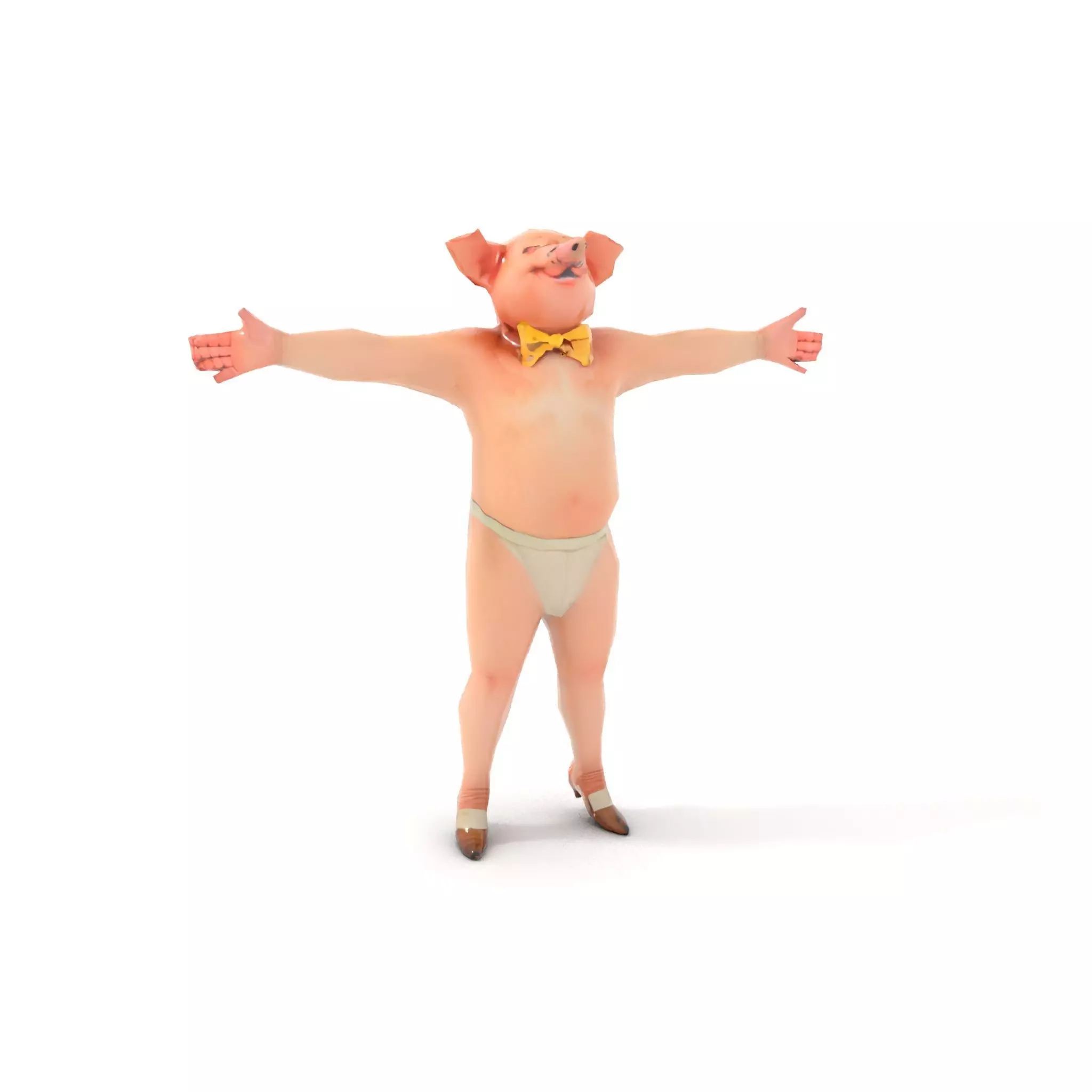 Playful Piggy Performer model pack Low-poly 3D model_8