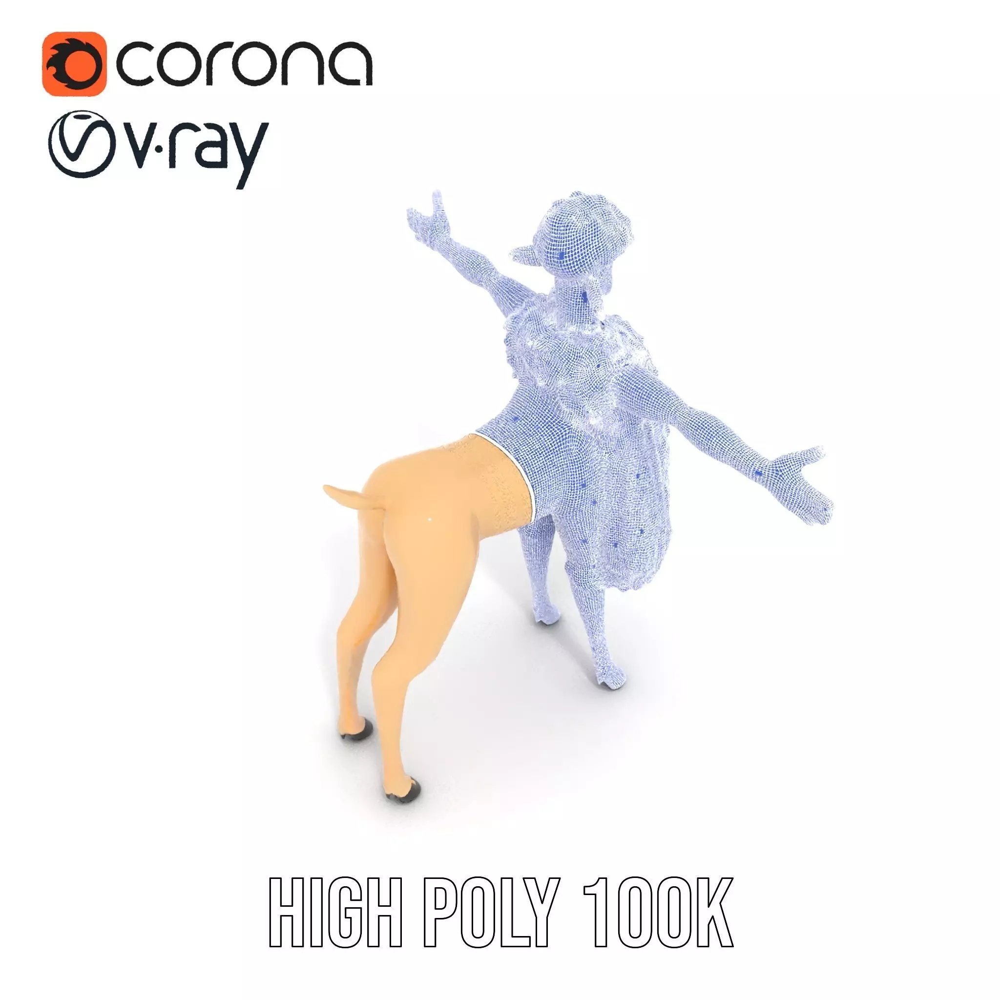 Fluffy Sheep Character model pack Low-poly 3D model_34