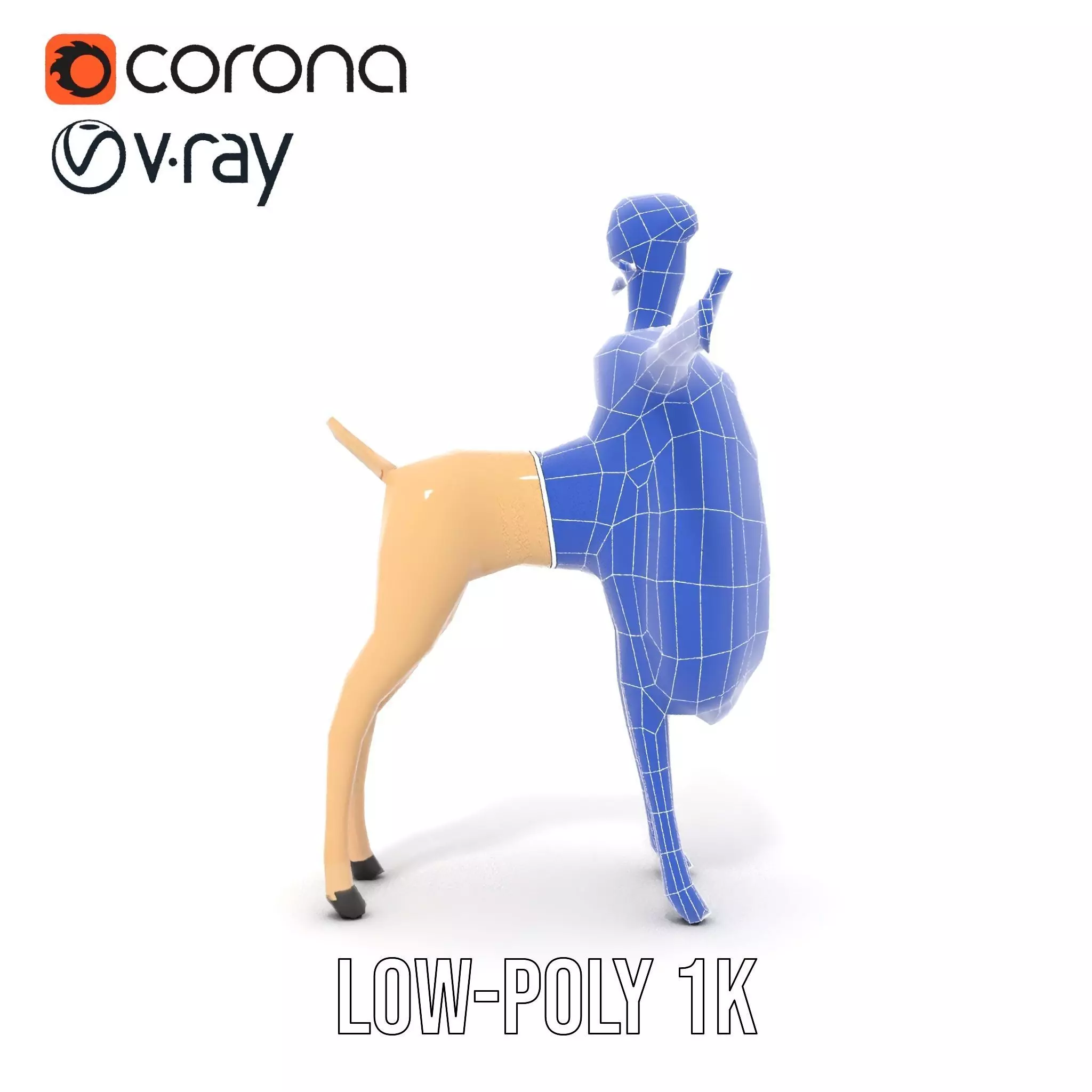 Fluffy Sheep Character model pack Low-poly 3D model_26