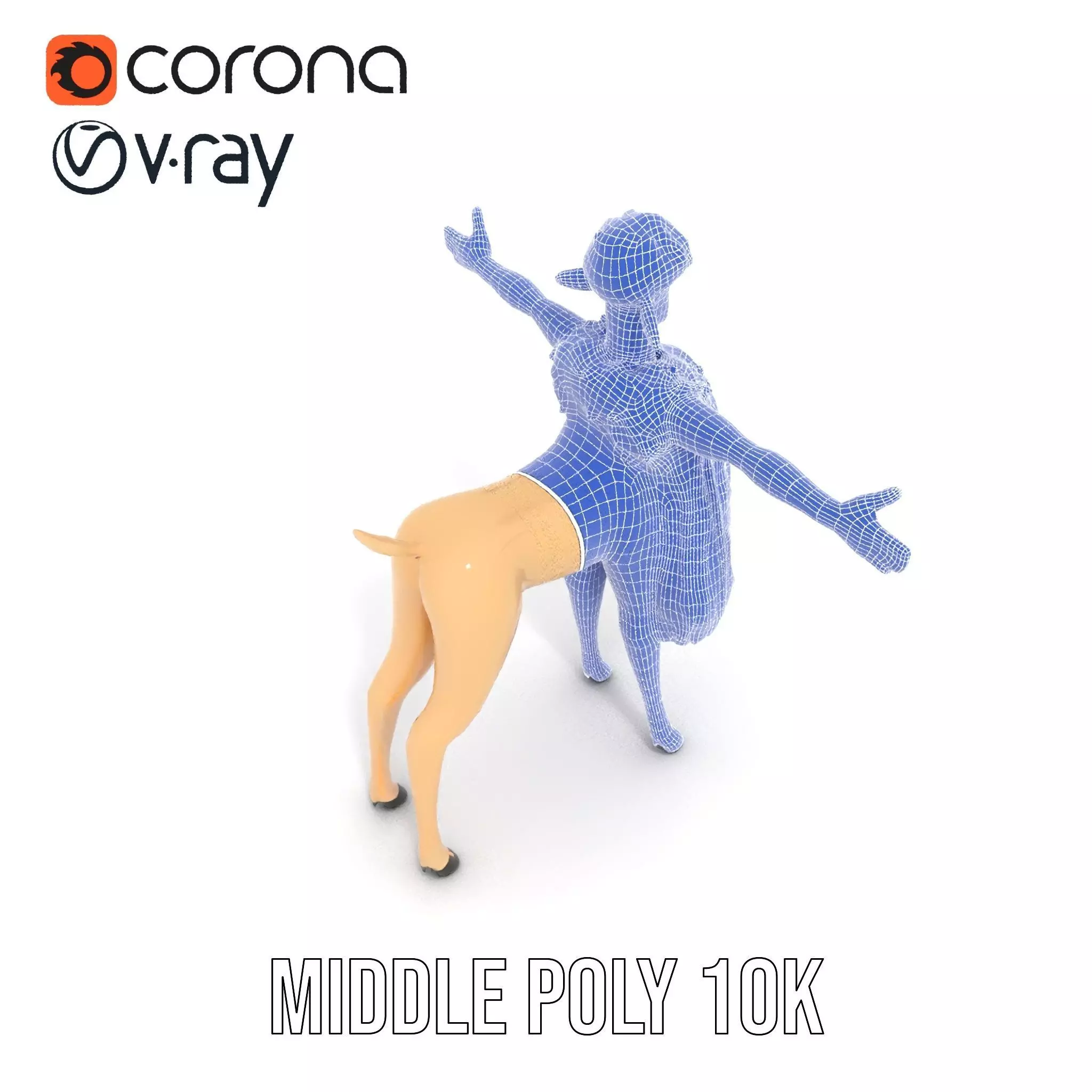 Fluffy Sheep Character model pack Low-poly 3D model_30