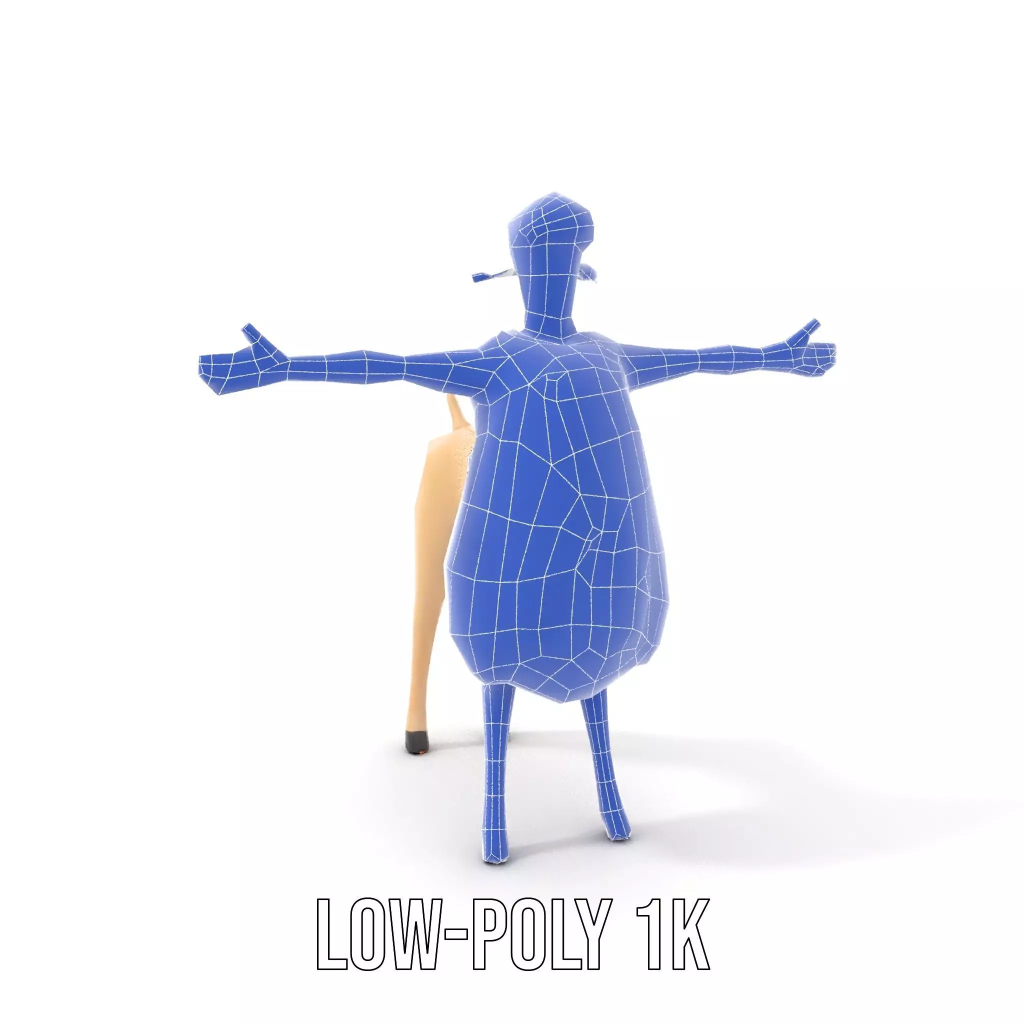 Fluffy Sheep Character model pack Low-poly 3D model_17