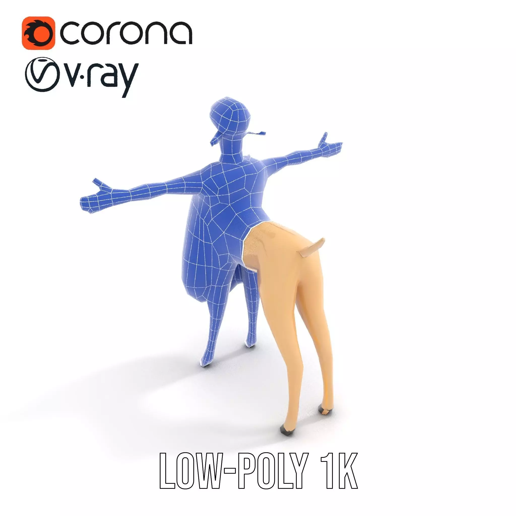 Fluffy Sheep Character model pack Low-poly 3D model_20