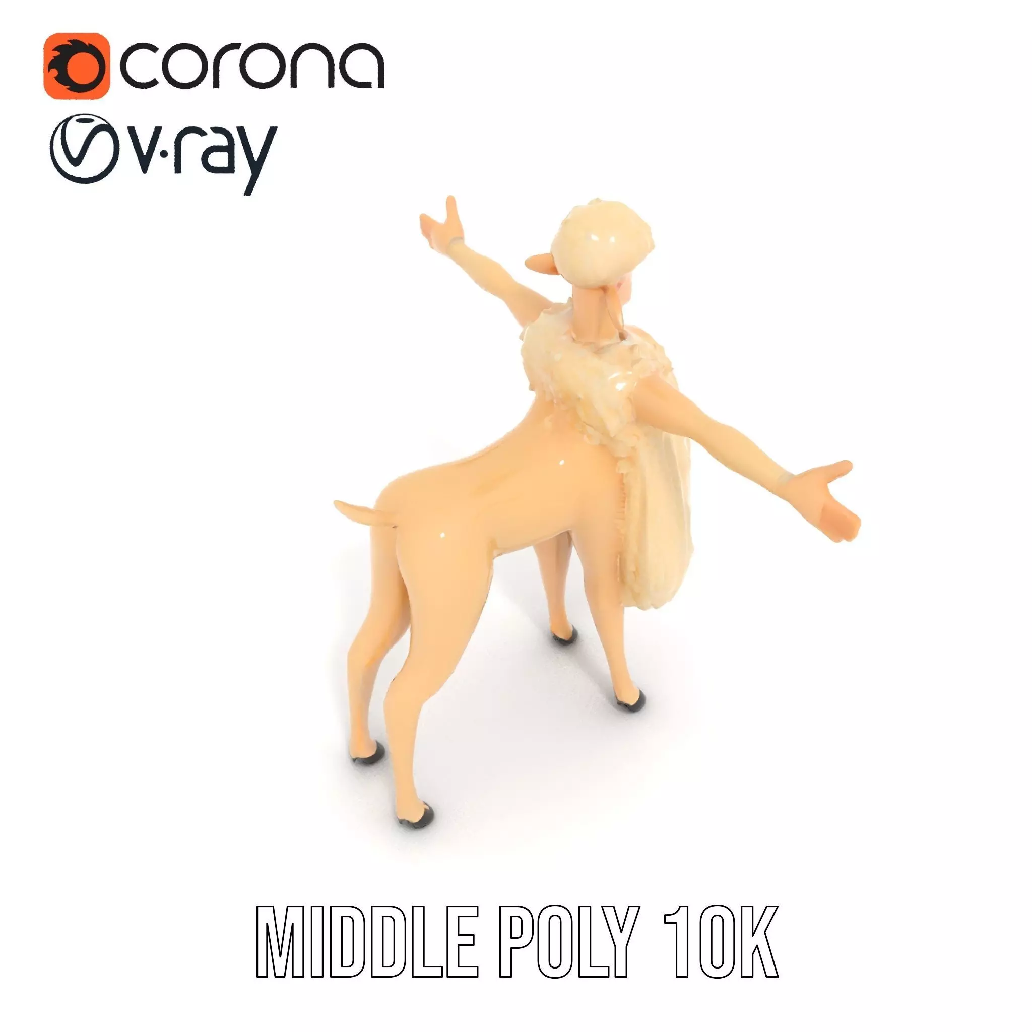 Fluffy Sheep Character model pack Low-poly 3D model_6