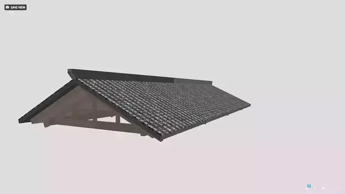 High-Precision Chinese-Style Roof 