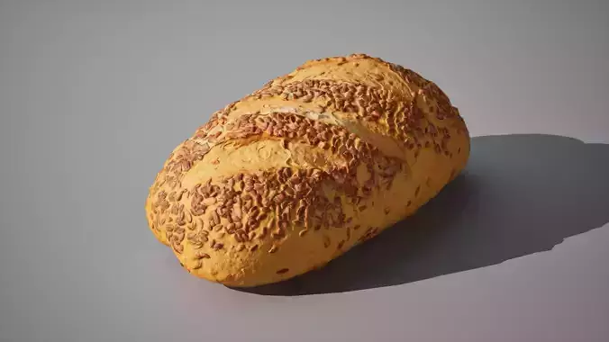 Bread with toppings 6K triangles 4K PBR textures
