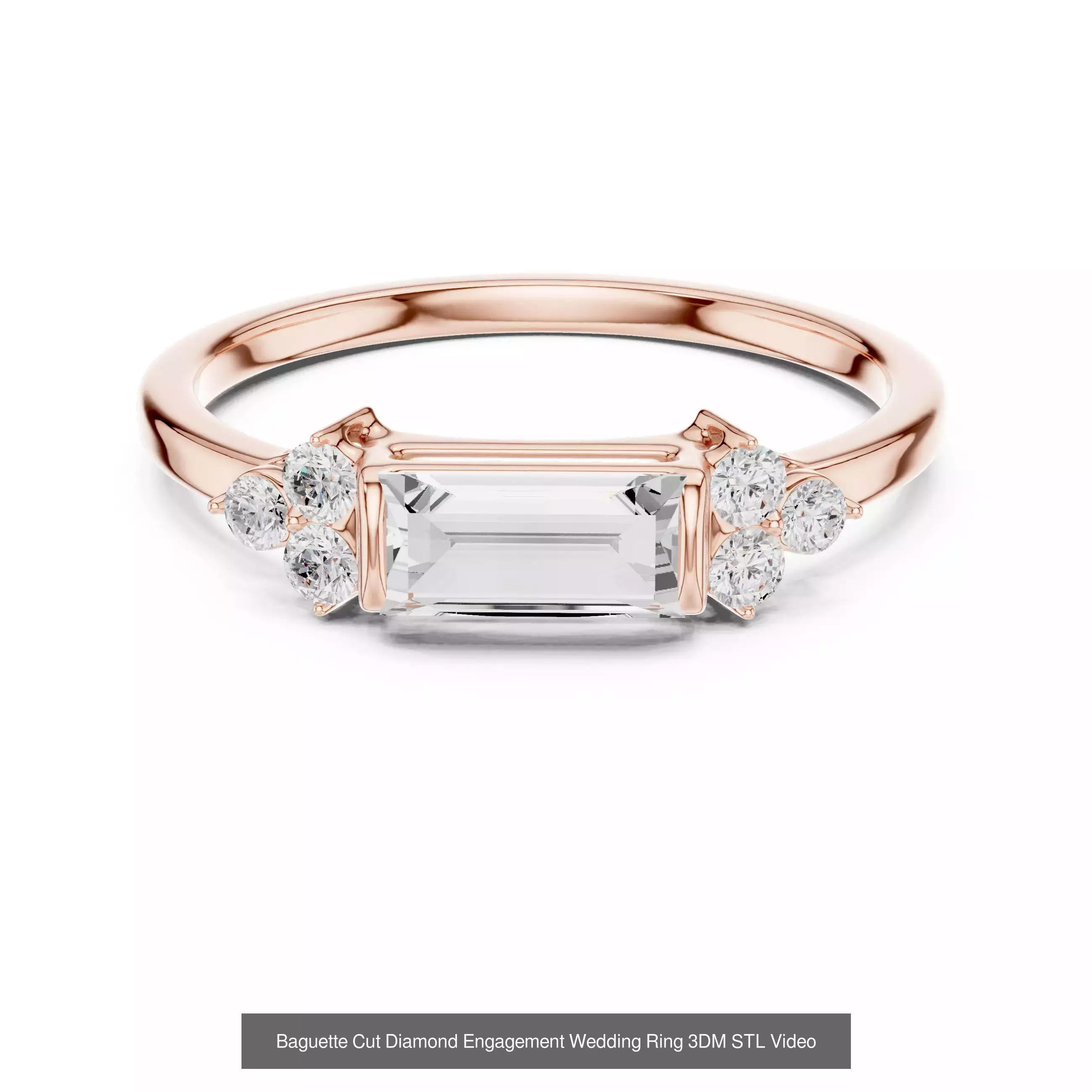 2138 All Diamond Rings 3DM STL FBX OBJ 3 Color Rendering Videos 3D Model Collection_338