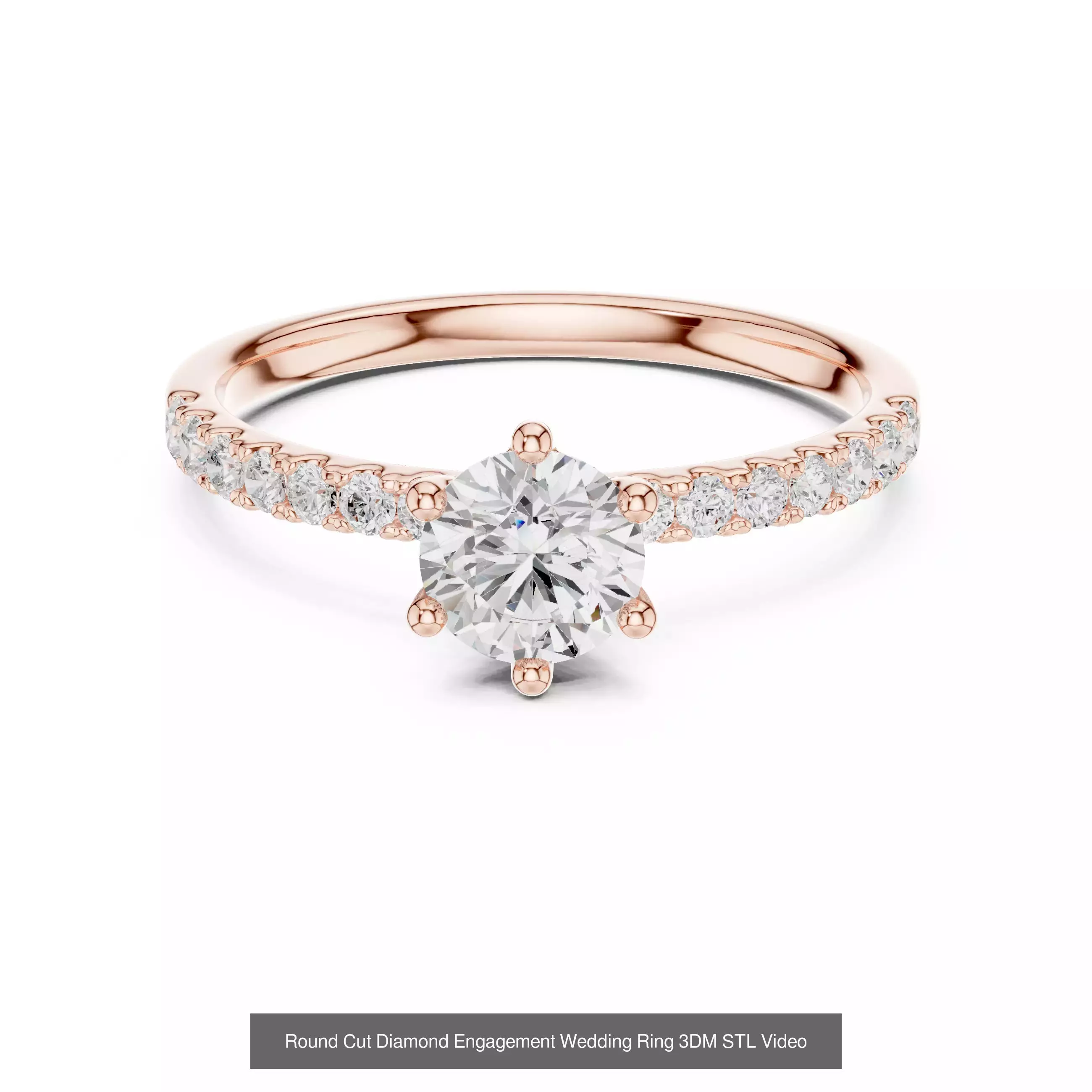 2138 All Diamond Rings 3DM STL FBX OBJ 3 Color Rendering Videos 3D Model Collection_282