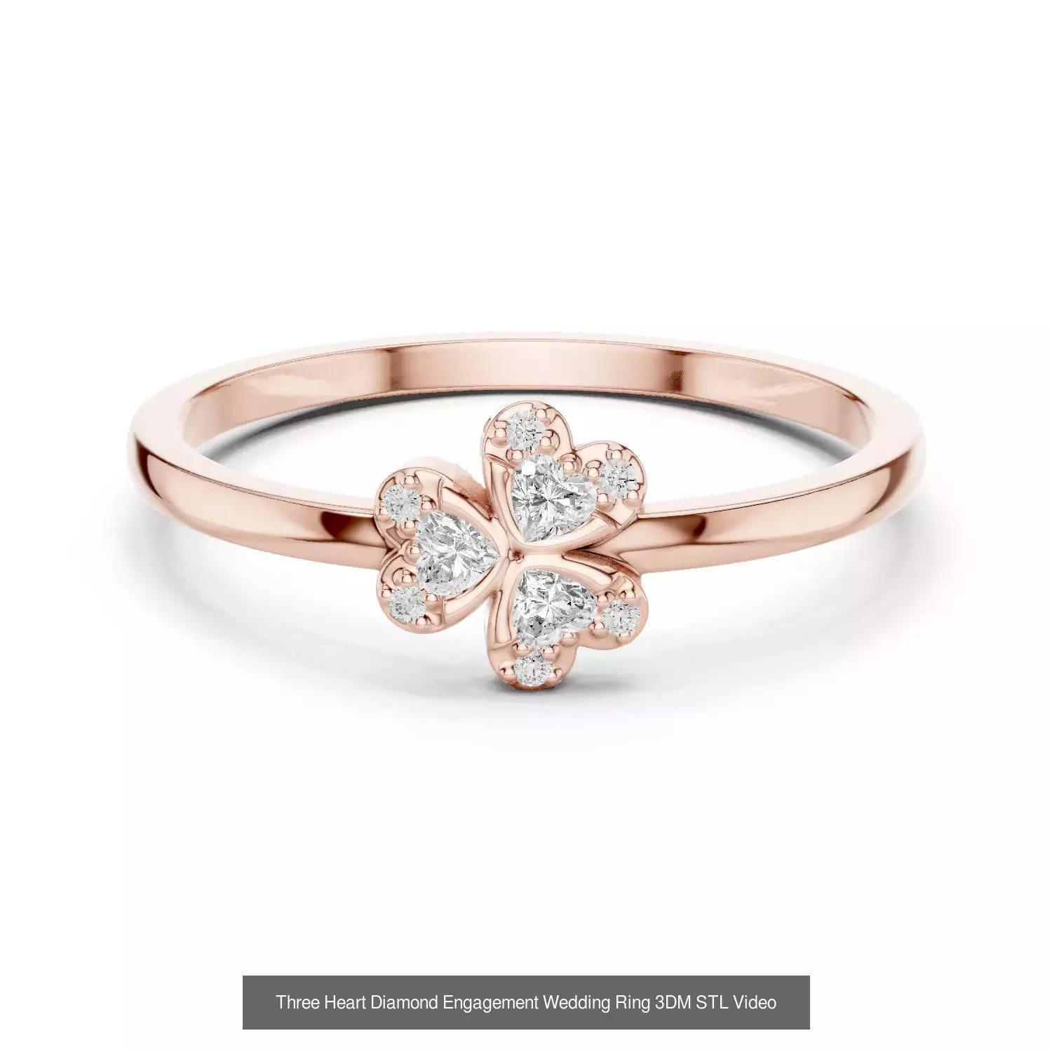 2138 All Diamond Rings 3DM STL FBX OBJ 3 Color Rendering Videos 3D Model Collection_219