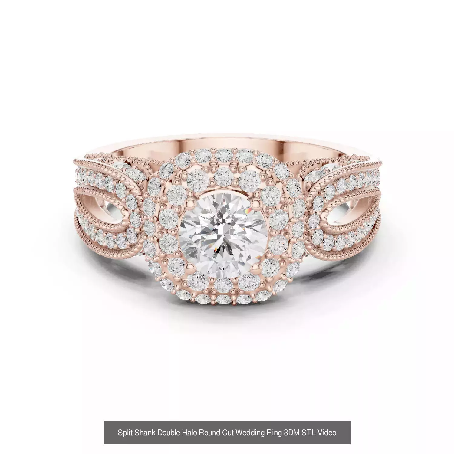 2138 All Diamond Rings 3DM STL FBX OBJ 3 Color Rendering Videos 3D Model Collection_205