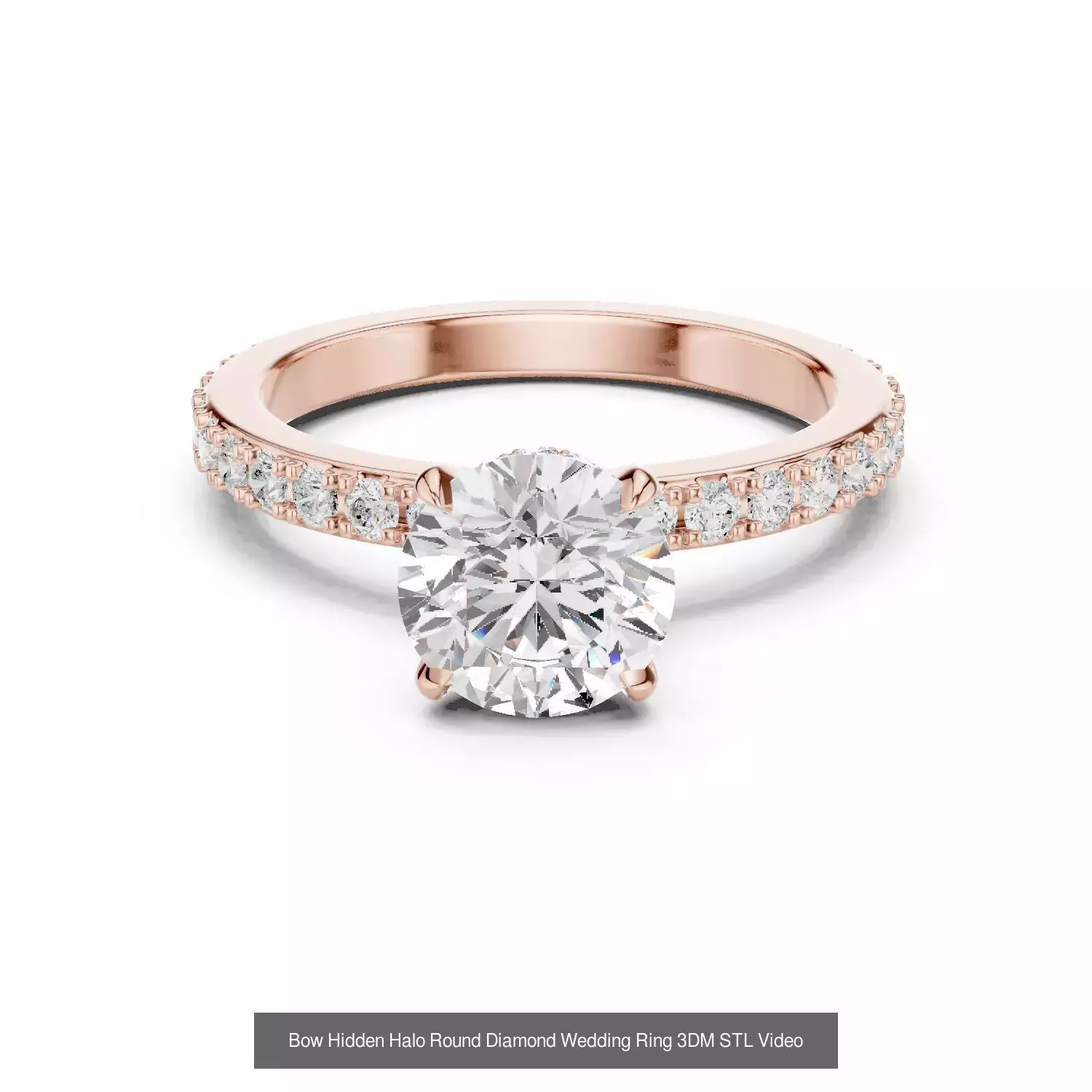 2138 All Diamond Rings 3DM STL FBX OBJ 3 Color Rendering Videos 3D Model Collection_209