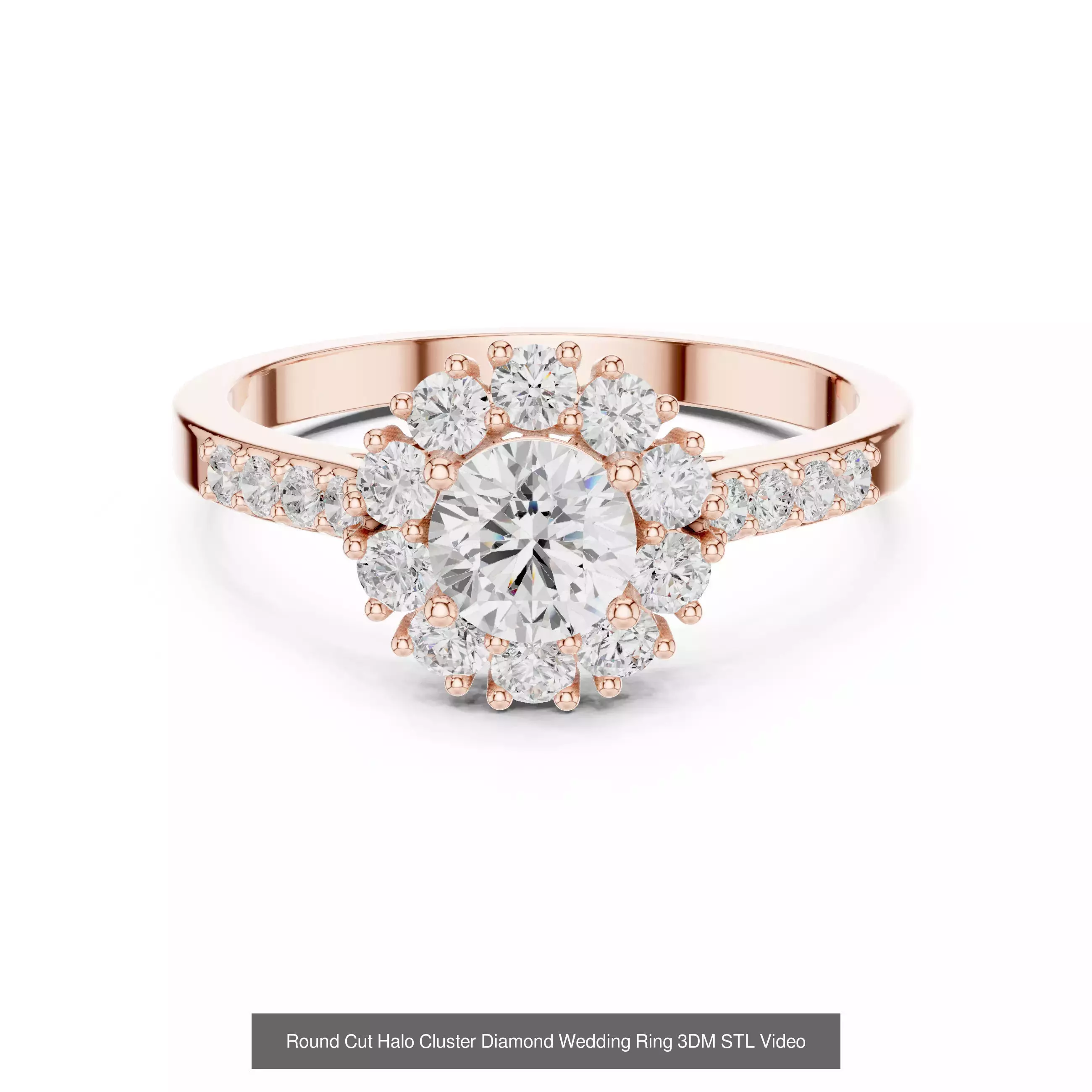 2138 All Diamond Rings 3DM STL FBX OBJ 3 Color Rendering Videos 3D Model Collection_297